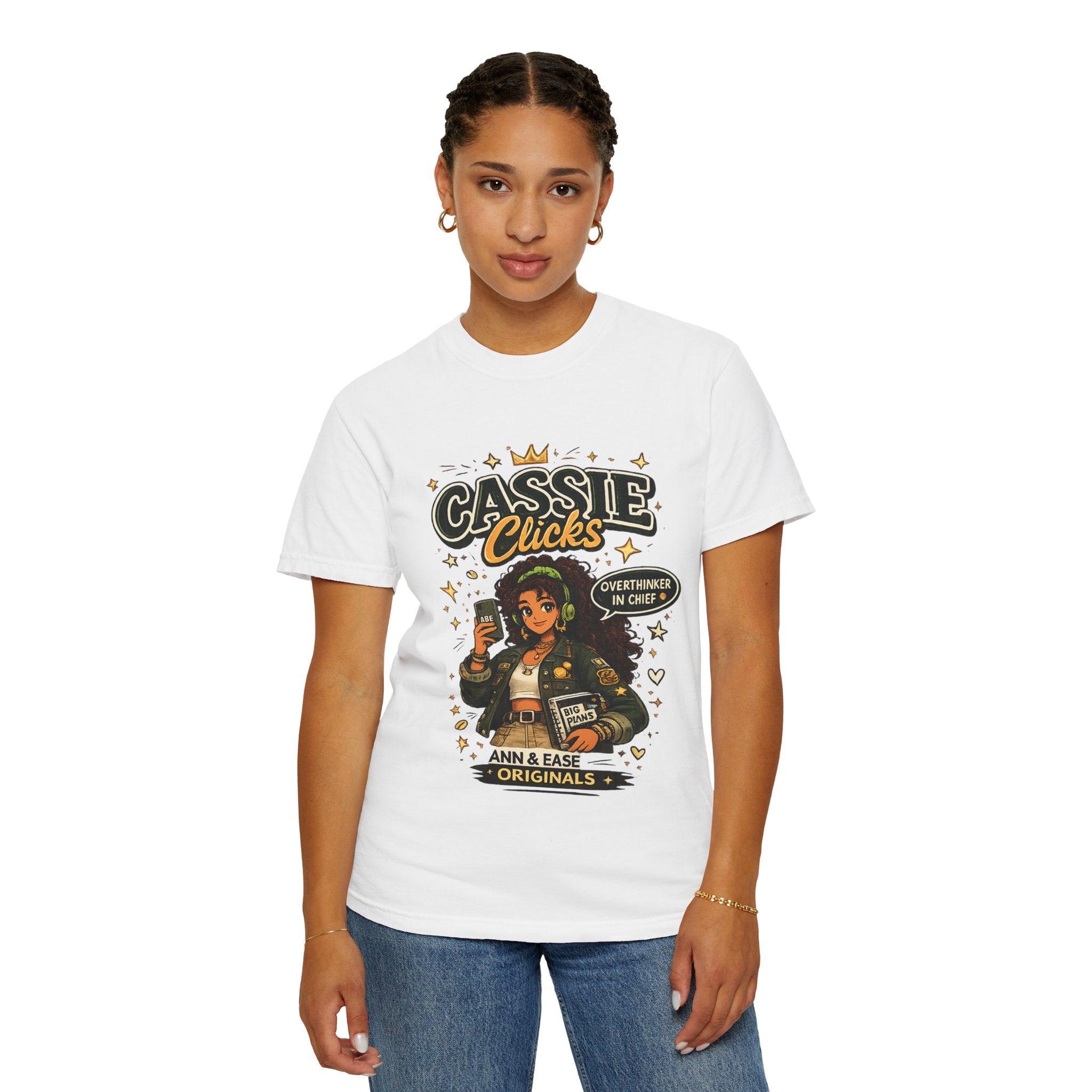 Graphic T-Shirt — “Cassie Clicks” Motivational Crewneck