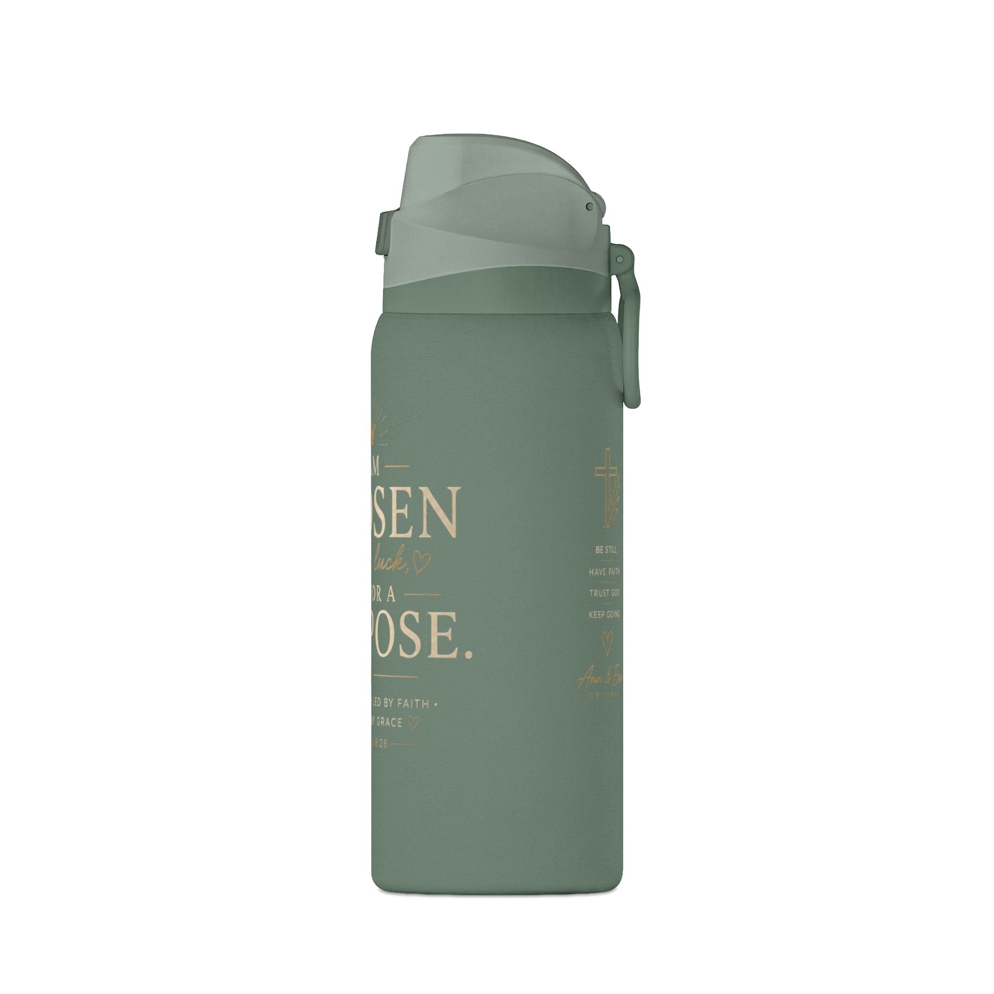 Insulated Water Bottle — "I Am Chosen for a Purpose" Inspirational 32oz