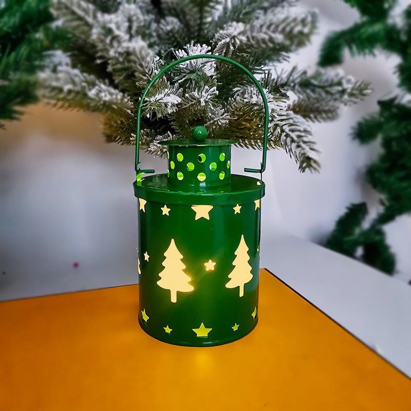 Luces de Navidad, velas LED, faroles pequeños, luces de viento, velas electrónicas, estilo nórdico, decoración creativa para las fiestas