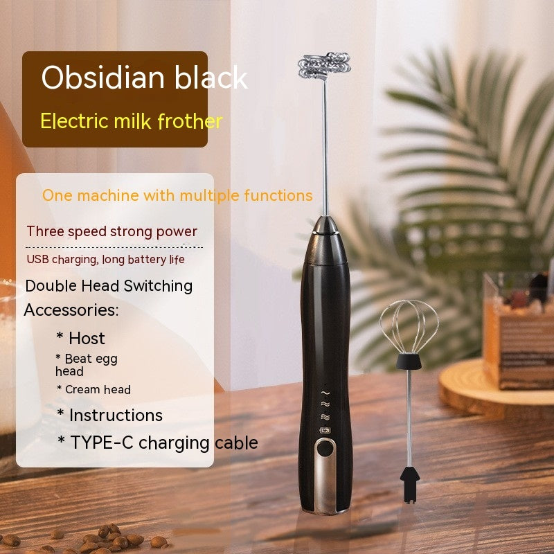 Batidora de huevos eléctrica y espumador de leche recargable por USB – Batidora de mano inalámbrica de 3 velocidades | 3 colores