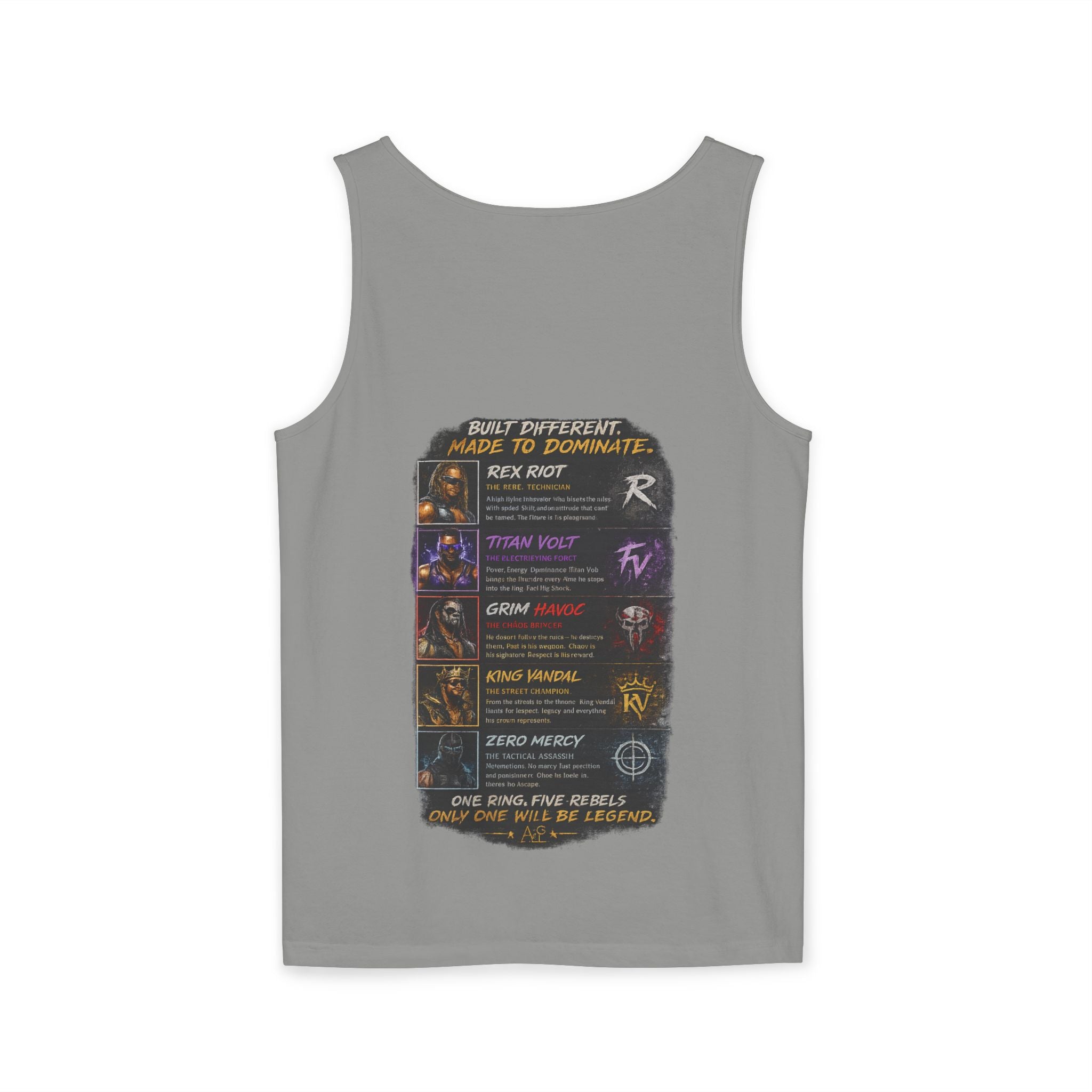 Ring Rebels Tank Top — Vintage Wrestling Crew Graphic