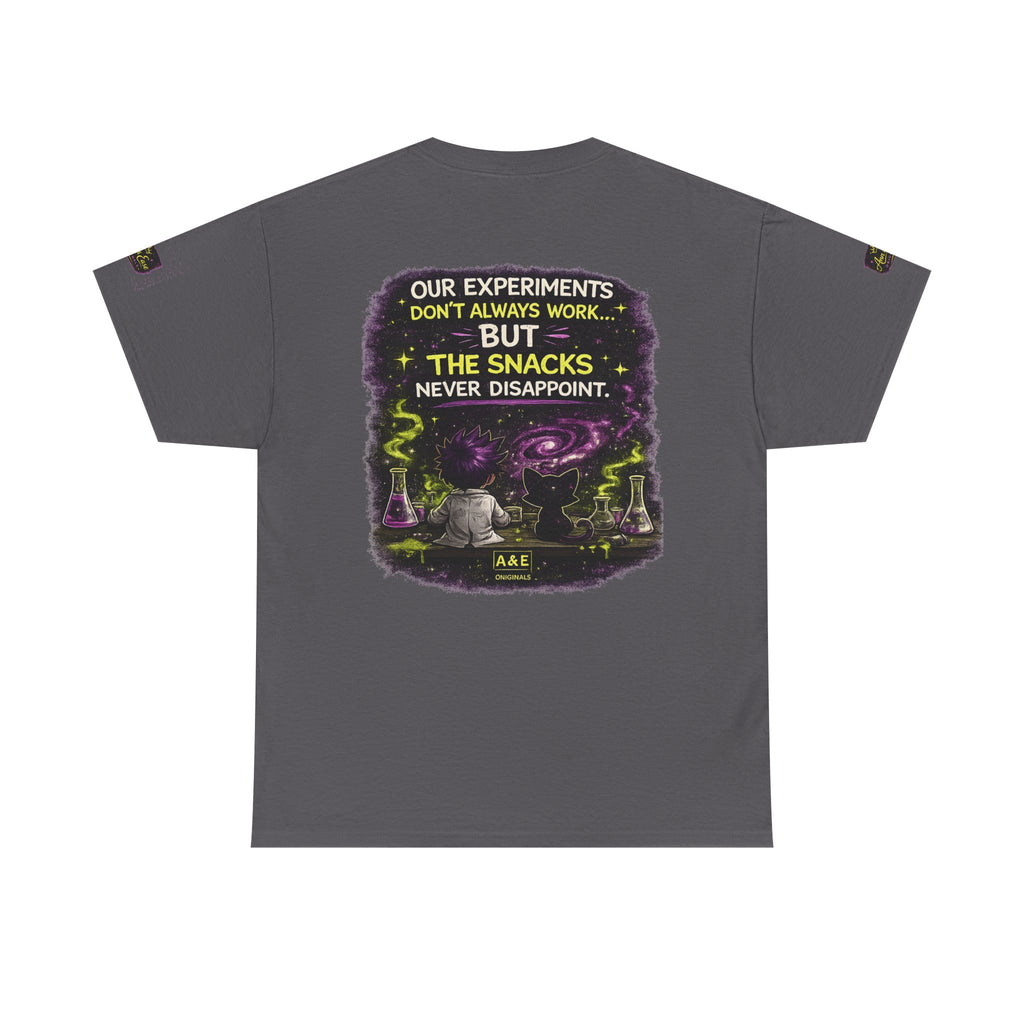 Zyx & Void Cat Science Crew T‑Shirt — "Overthinking Everything Together"