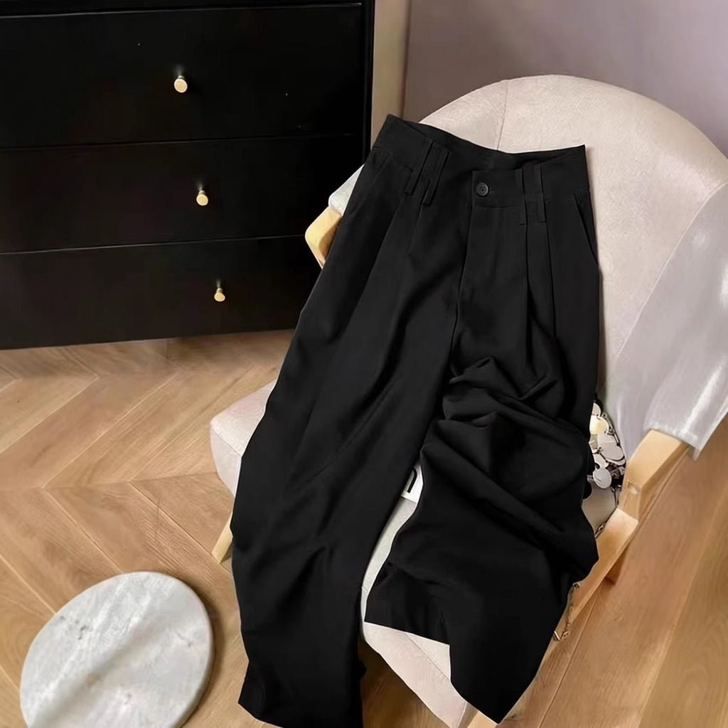 Women's Loose Flowing Straight-Leg Floor-Length Pants