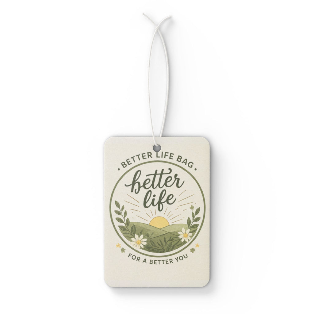 Car Air Freshener — "Better Life" Botanical Scented Car Charm (Sunrise Meadow Design)