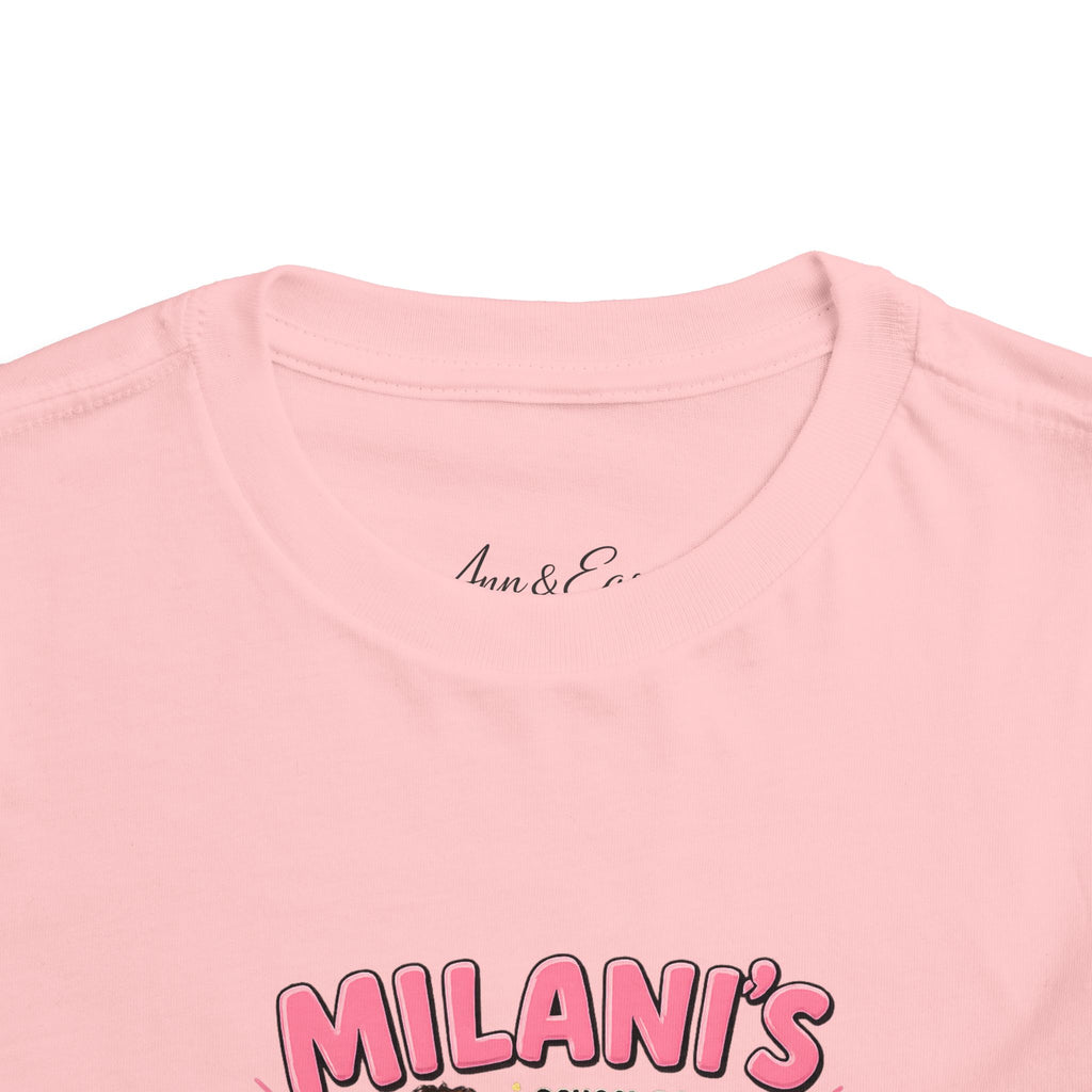 Personalized Toddler Tee — "Milani's School Days" Cute Smart Sassy Graphic Shirt