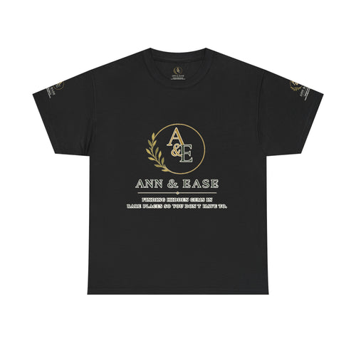 Ann & Ease Logo T-Shirt — Customizable "Print It Your Way" Cotton Tee