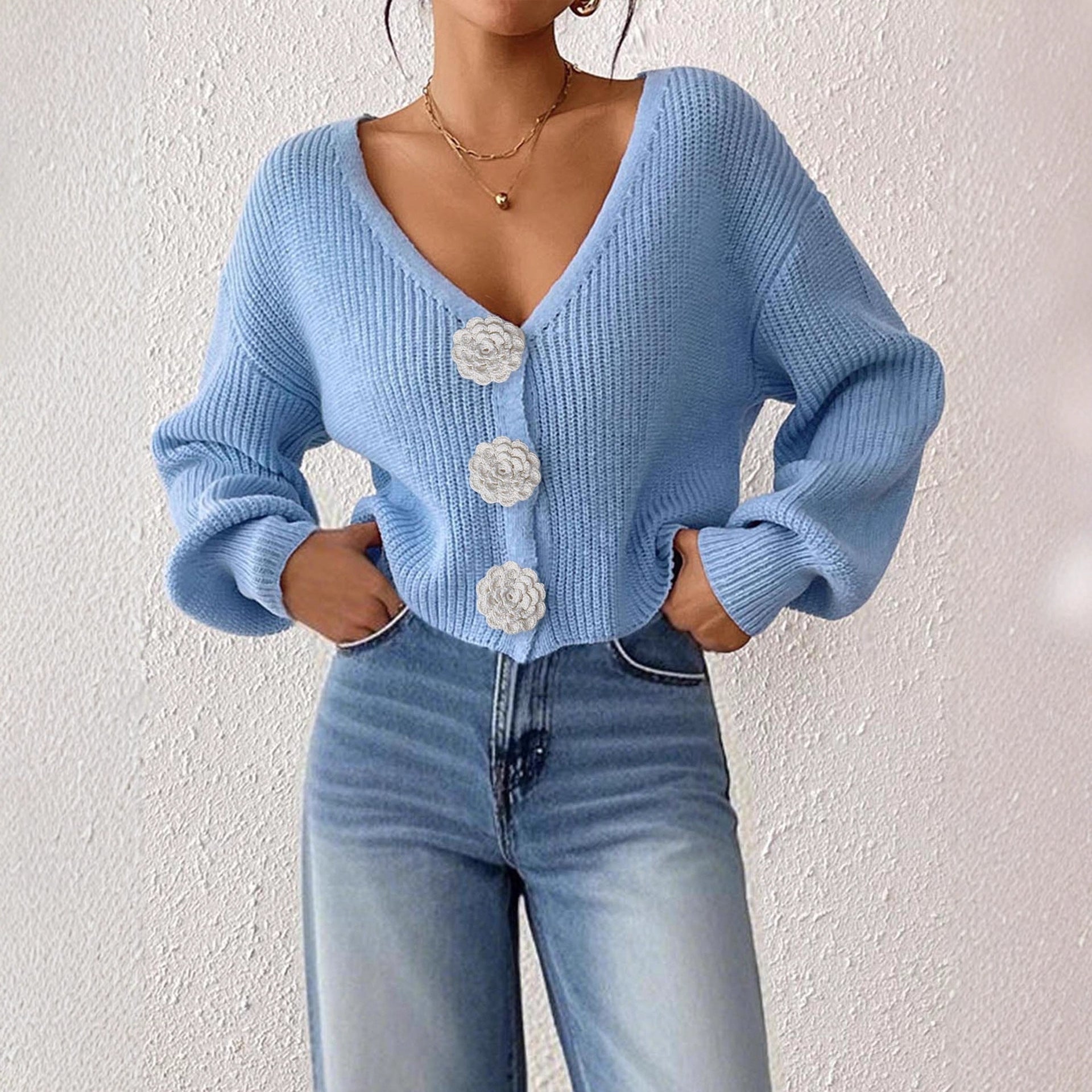 Women’s Knitted Crochet Cardigan