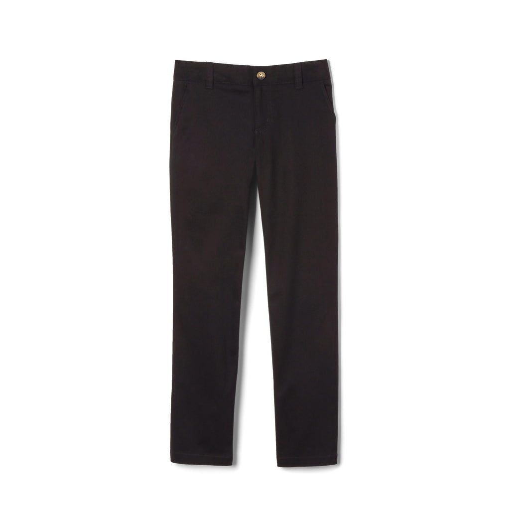 French Toast Girls' Straight Fit Stretch Twill Pant | Adjustable waist, Reinforced knees, Offerend in Standard & Plus sizes, Straight leg school uniform pant