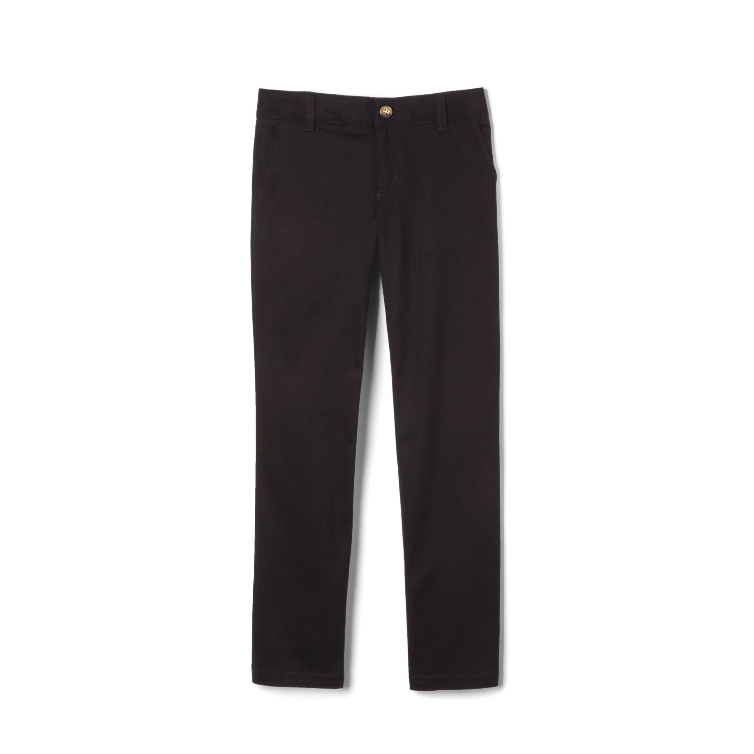 French Toast Girls' Straight Fit Stretch Twill Pant | Adjustable waist, Reinforced knees, Offerend in Standard & Plus sizes, Straight leg school uniform pant