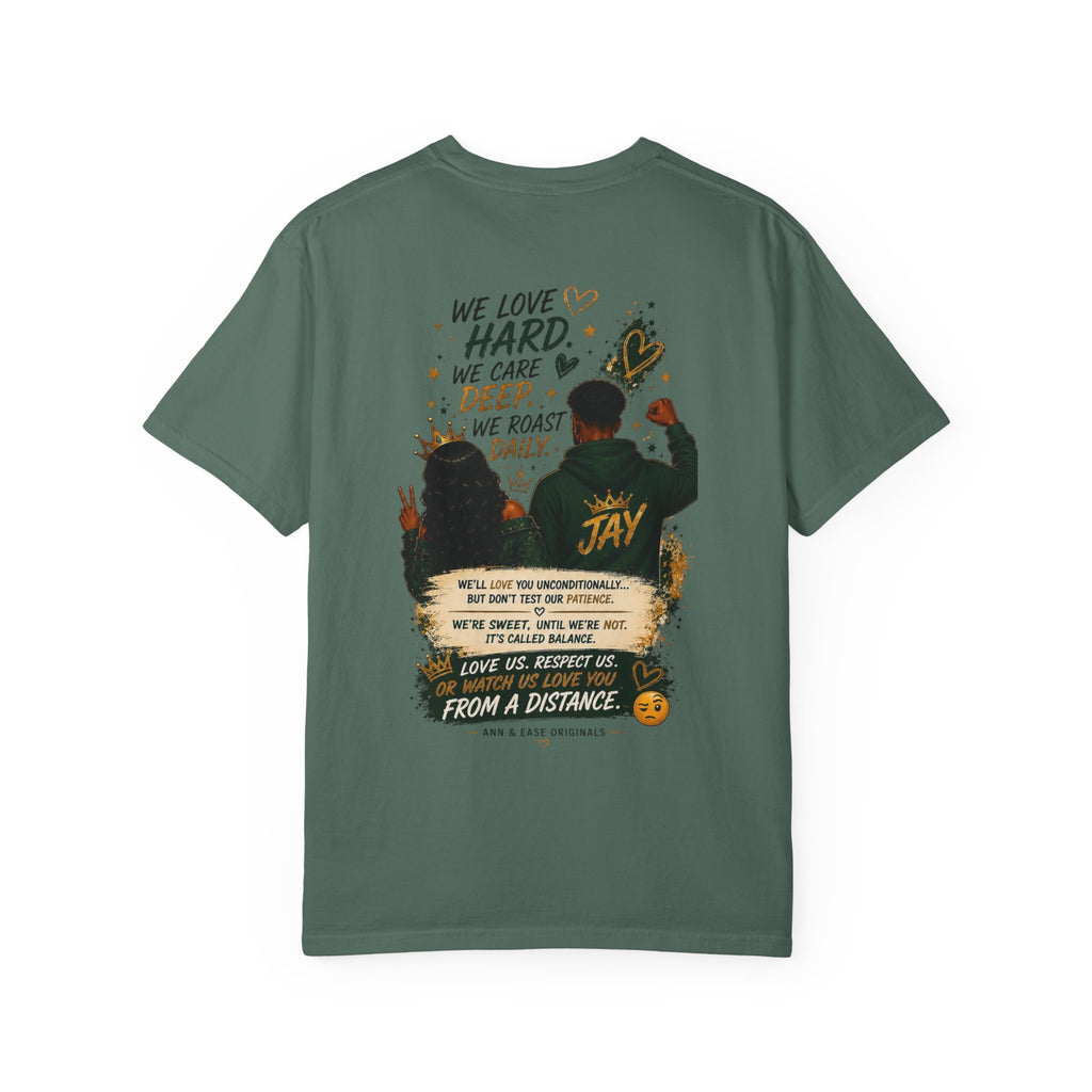 Couples T-Shirt — "Perfect Blend of Love & Patience" Graphic Tee