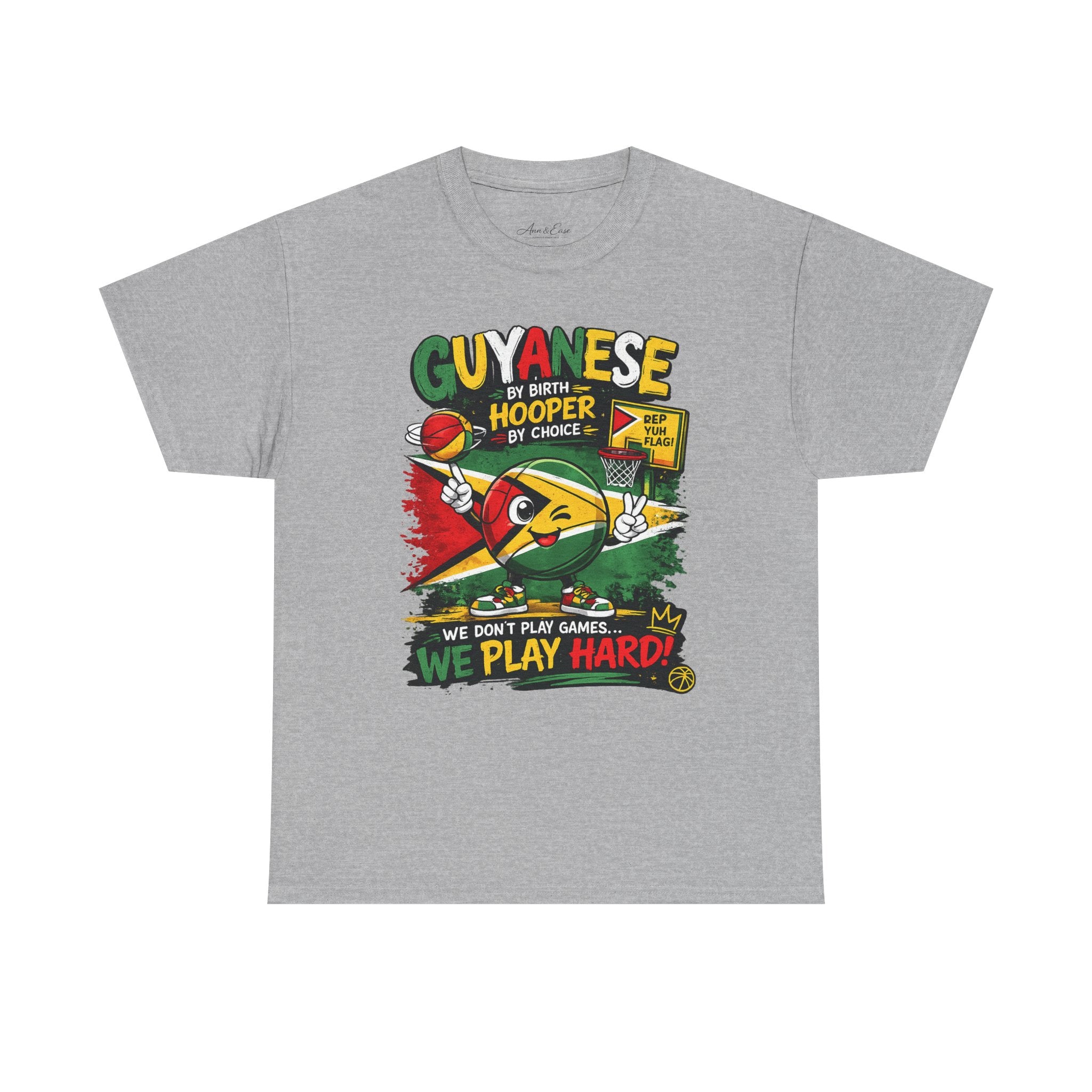 Guyanese Pride T-Shirt — "We Don’t Play Games... We Play Hard!"