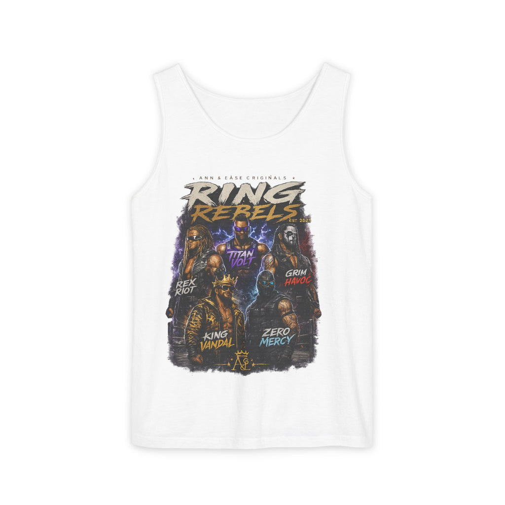 Ring Rebels Tank Top — Vintage Wrestling Crew Graphic