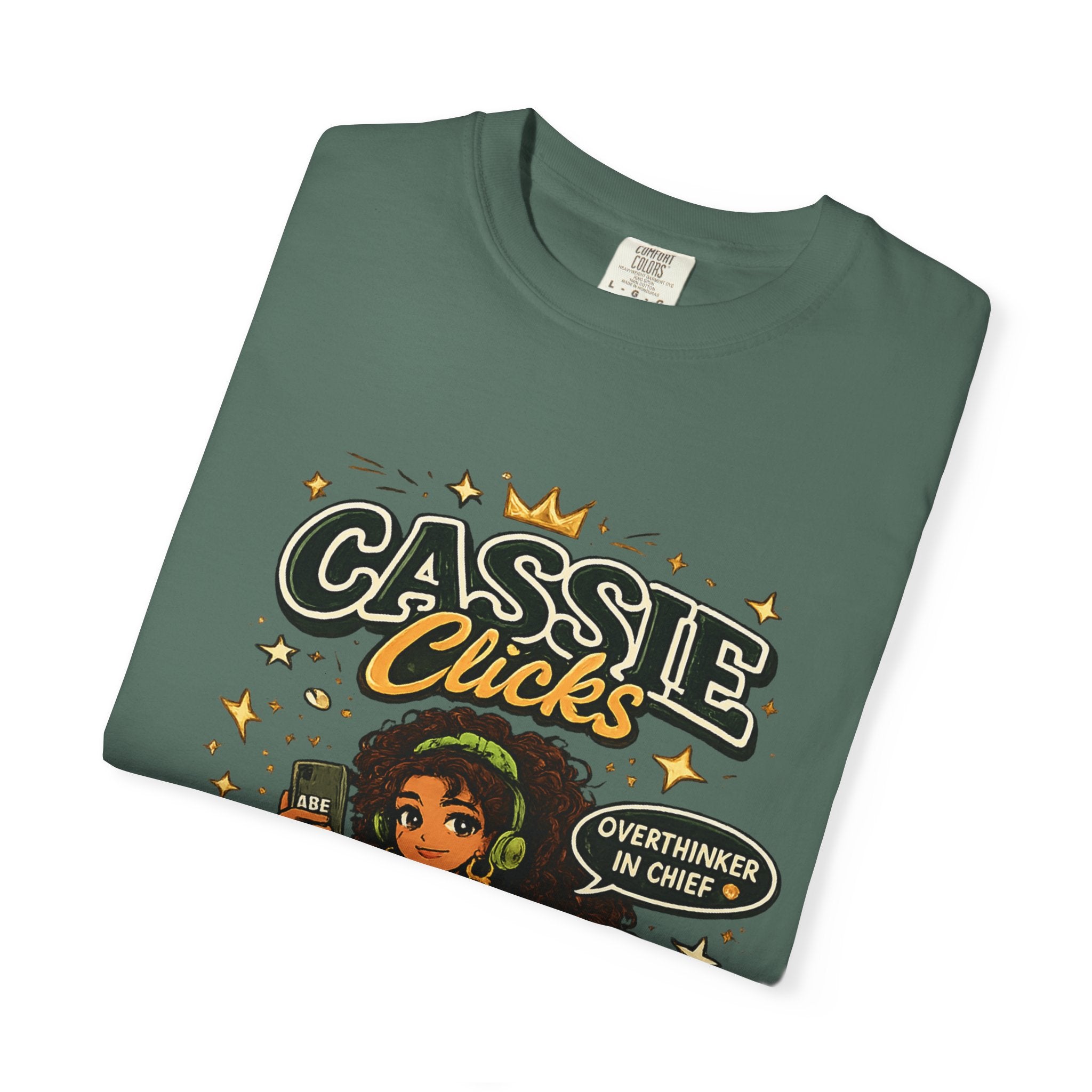 Graphic T-Shirt — “Cassie Clicks” Motivational Crewneck