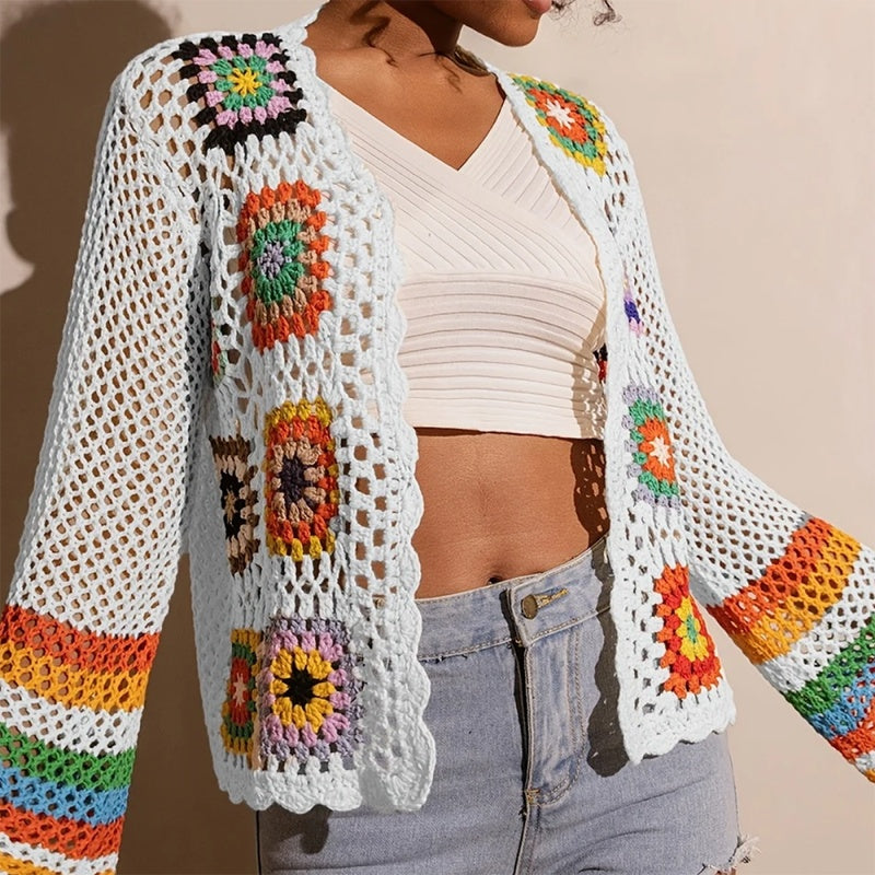 Women's Elegant Crochet Cardigan