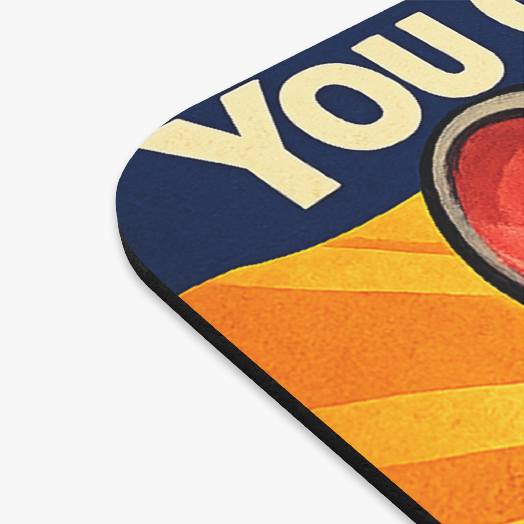 Mouse Pad — 'You Can Do It! Believe In Your Cheese' Motivational Retro Mousepad