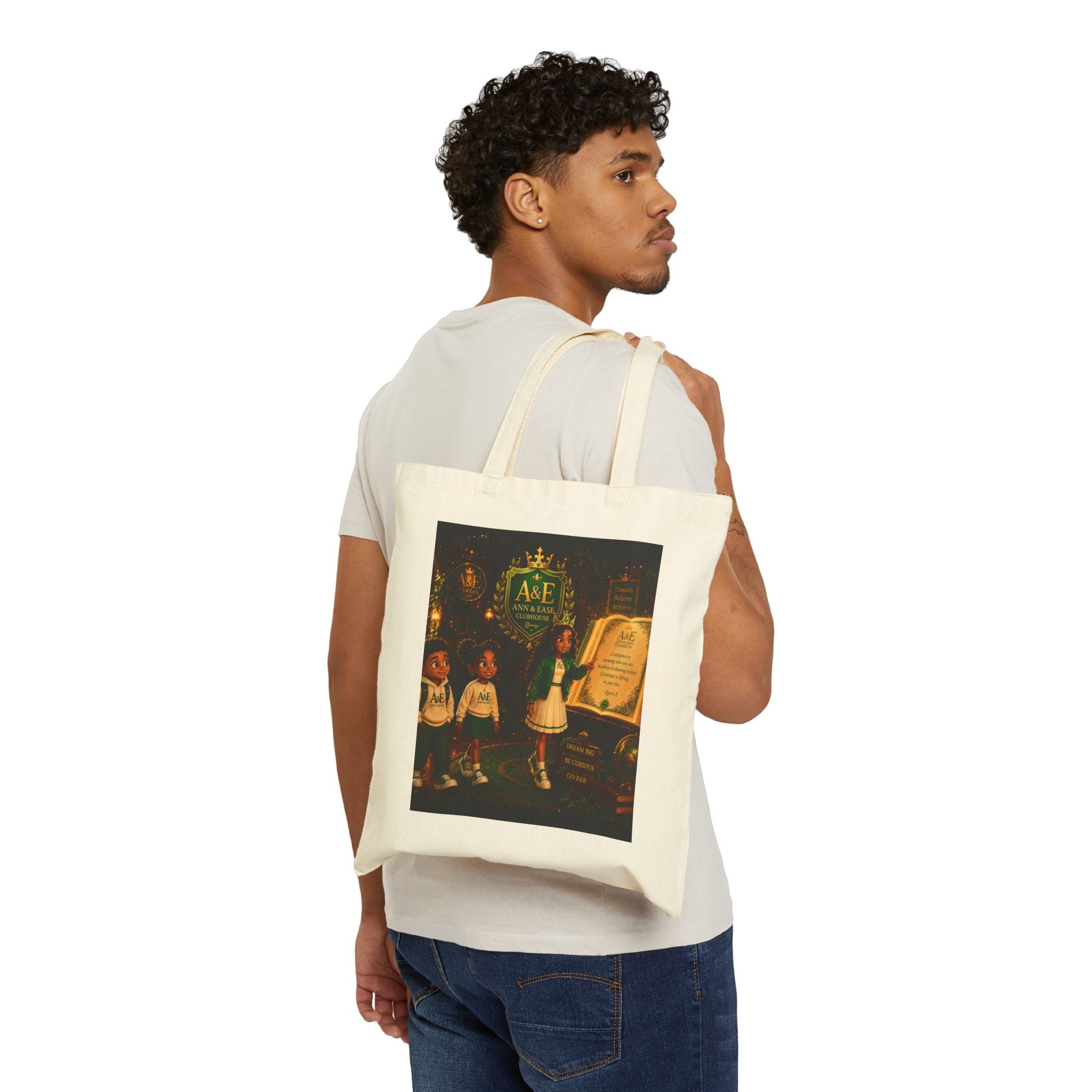 Tote Bag — Vintage Storybook Children Illustration with Quote
