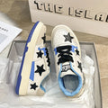 Contrast Star Round Toe Athletic Sneakers – Pastel Flat Shoes