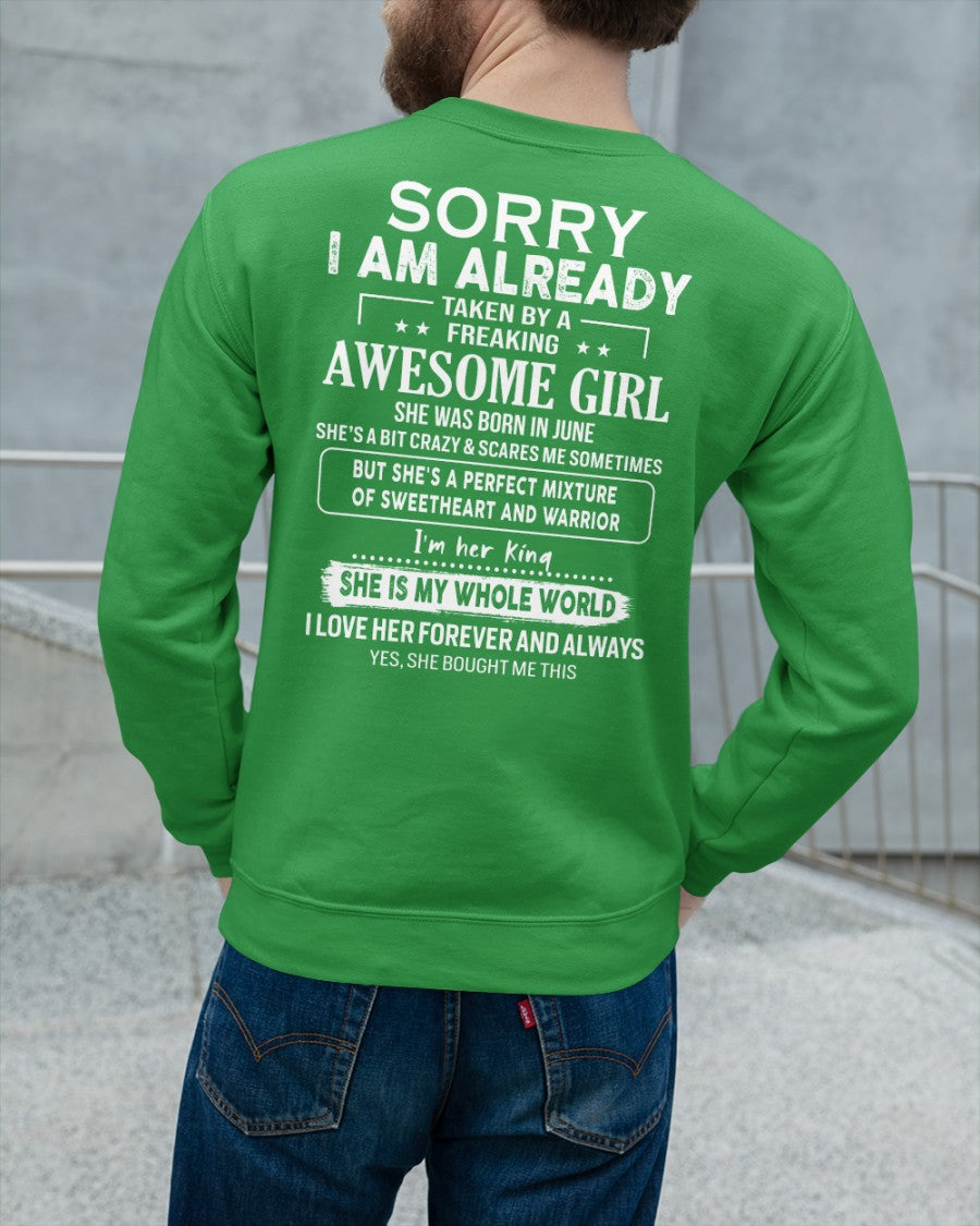 June - Awesome girl - Perfect gift for your boyfriend - (SKU04-86-06) - From Wife NGHL06