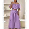 High-Waist Flared Pants & Top Two-Piece Set – 7 Colors, S–2XL