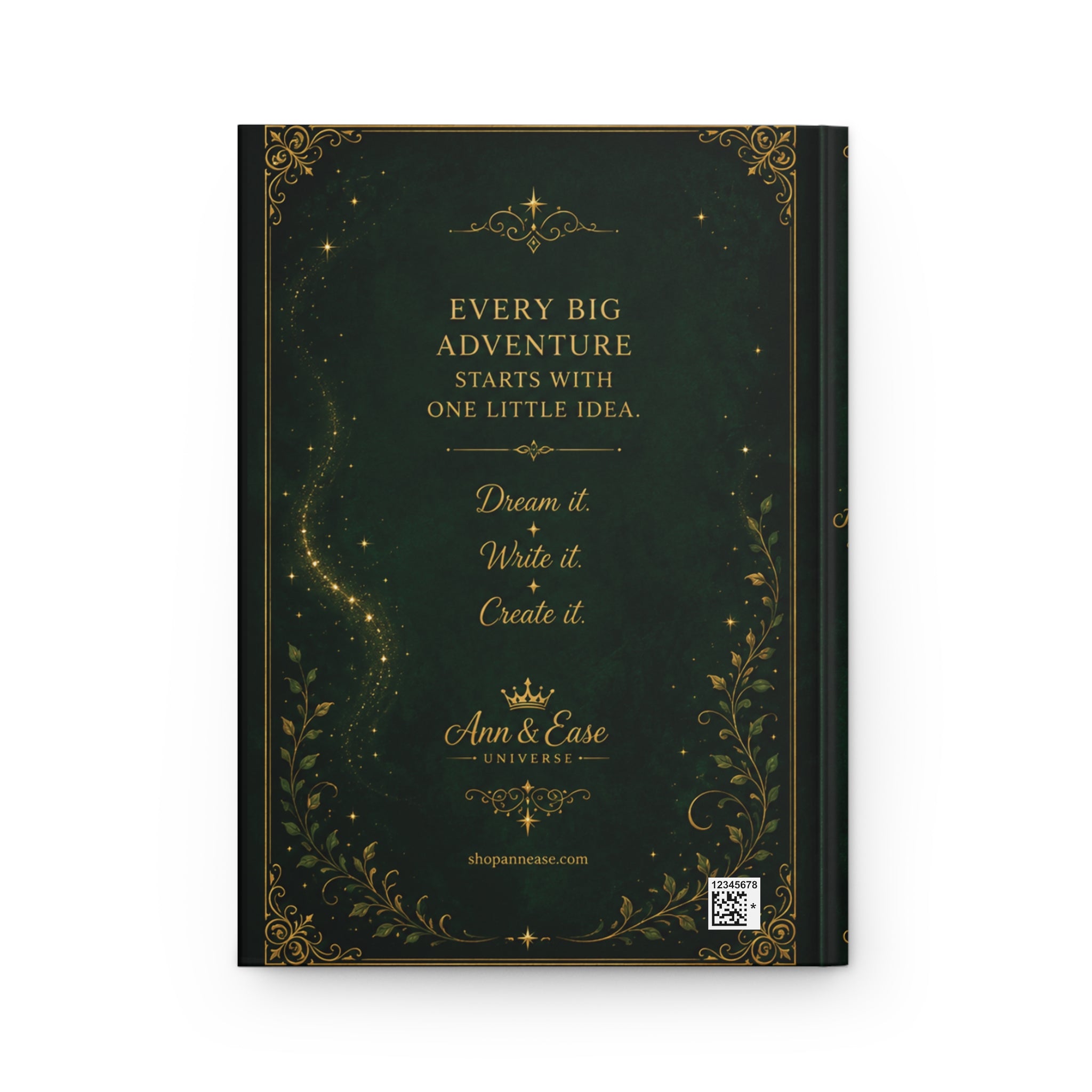 Hardcover Journal - "My Adventures Are Just Beginning" Inspirational Writing Notebook
