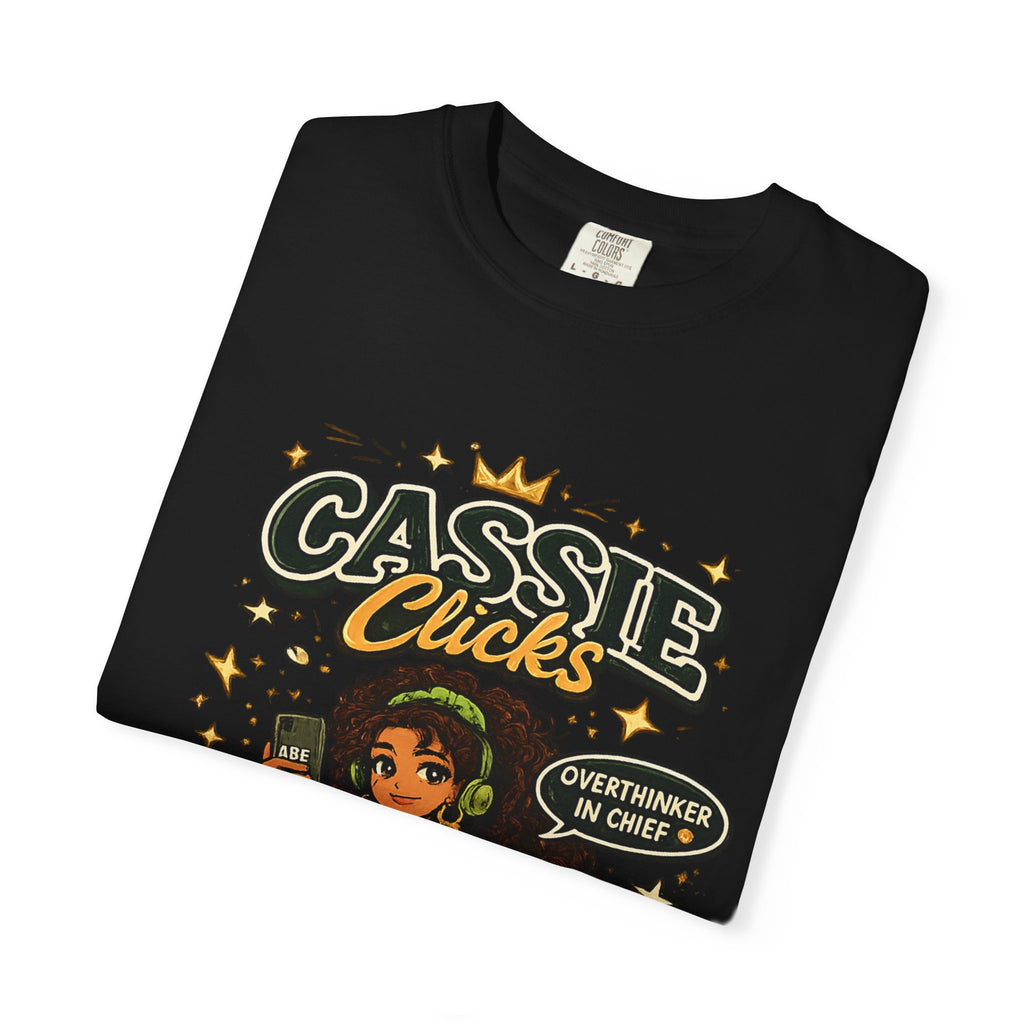 Graphic T-Shirt — “Cassie Clicks” Motivational Crewneck