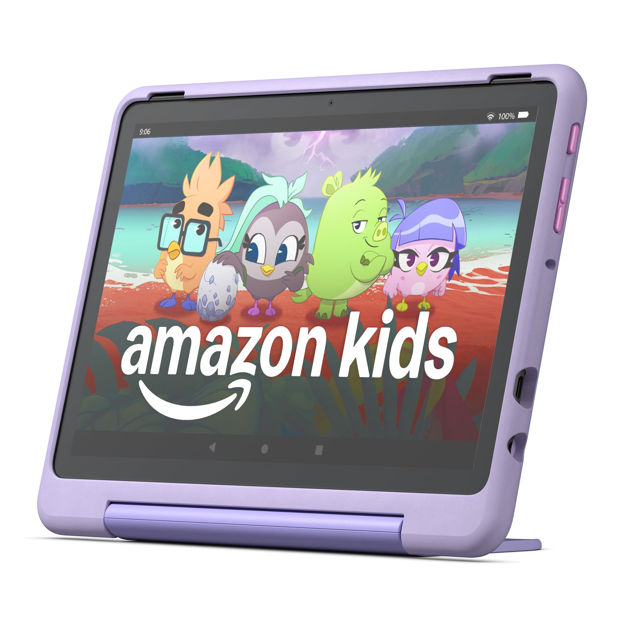 Tablet Amazon Fire HD 10 Kids Pro, de 6 a 12 años. Pantalla HD brillante de 10.1", incluye contenido sin anuncios, sólidos controles parentales, batería de 13 horas y funda delgada para niños mayores, 32 GB, Happy Day