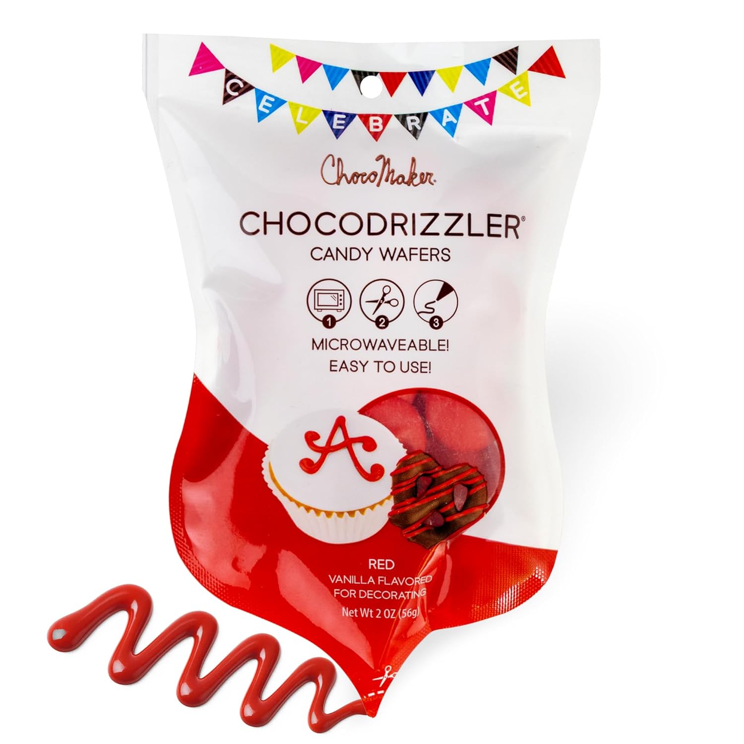 Obleas de chocolate para rociar, bolsa para microondas de 2 oz (caja de 12)