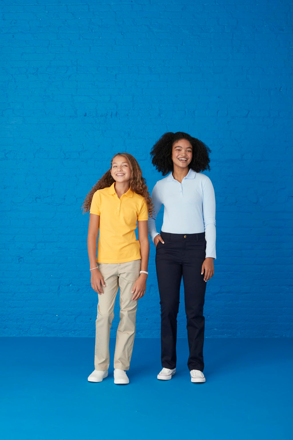 French Toast Girls' Straight Fit Stretch Twill Pant | Adjustable waist, Reinforced knees, Offerend in Standard & Plus sizes, Straight leg school uniform pant