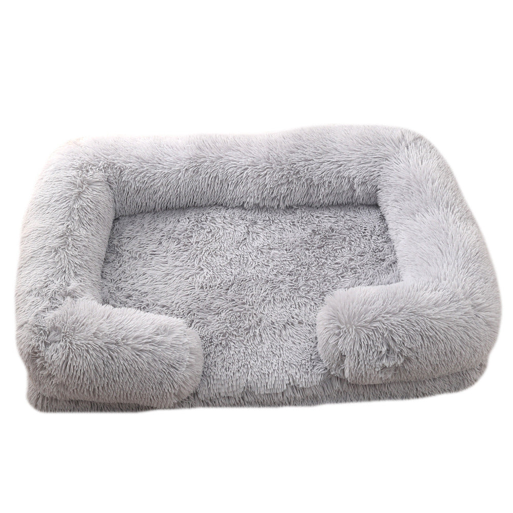 Casa de peluche redonda y cerrada para mascotas — 10 colores, tallas S–XXL