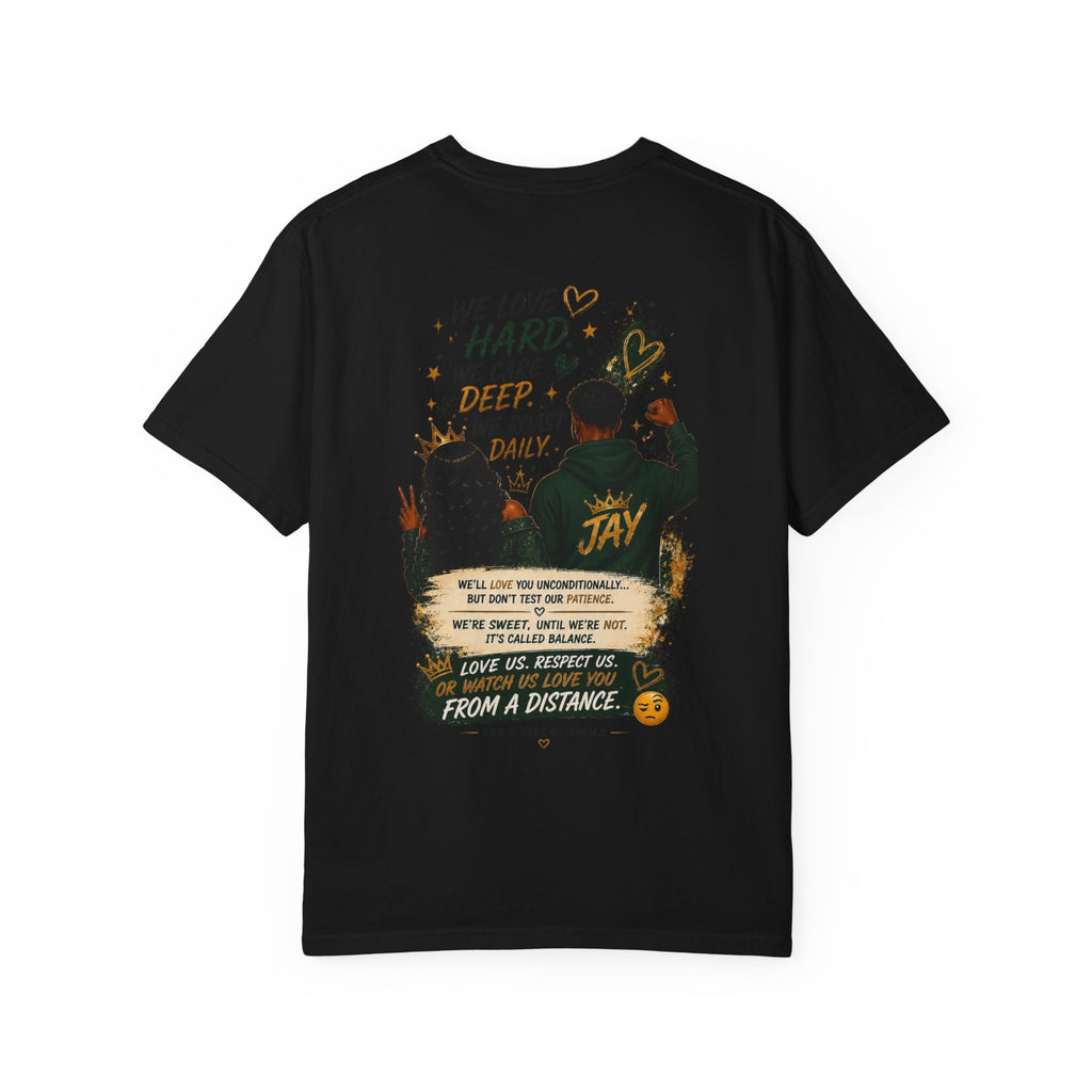 Couples T-Shirt — "Perfect Blend of Love & Patience" Graphic Tee