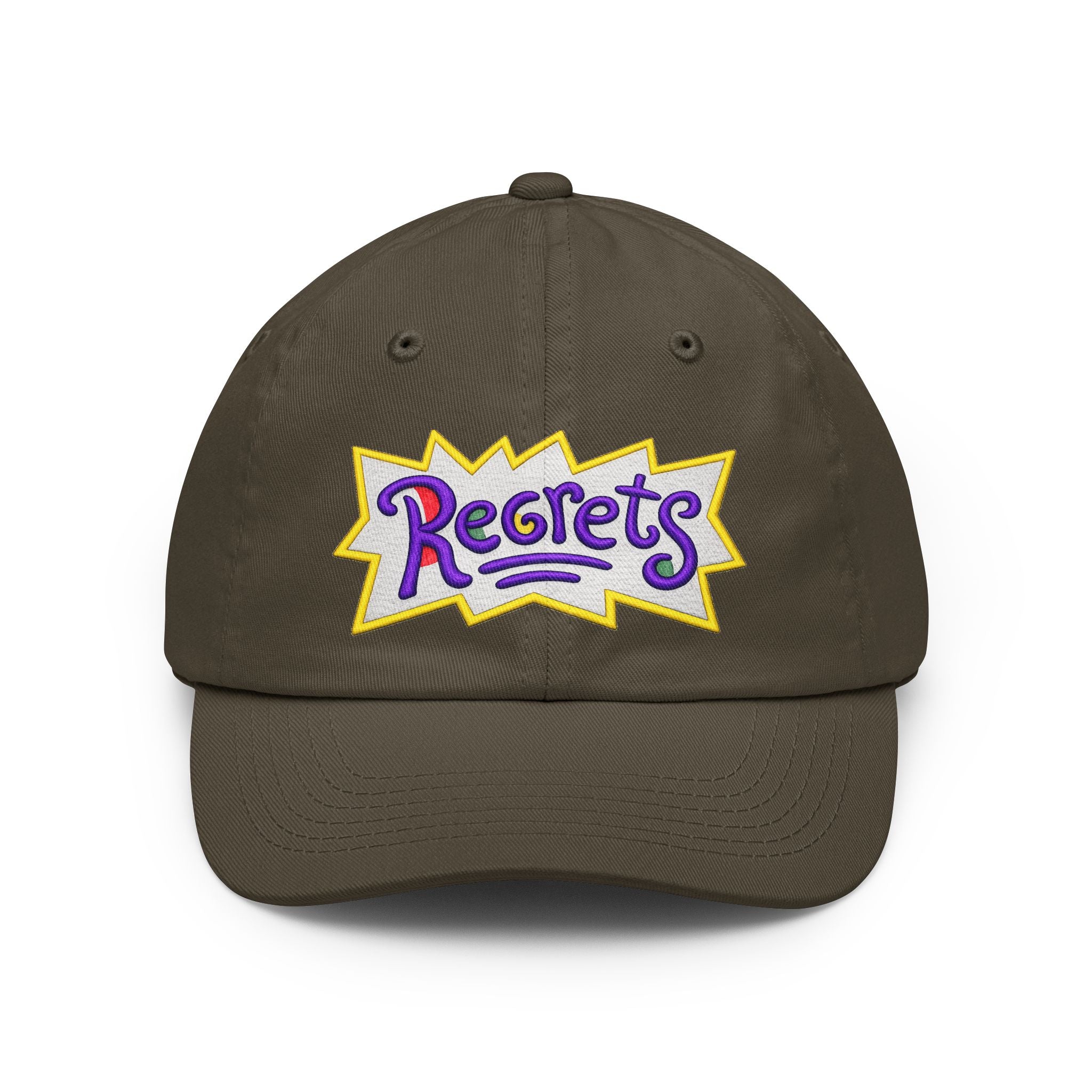 Gorra Dad Hat - Gorra de béisbol bordada con parche retro 'Regrets'