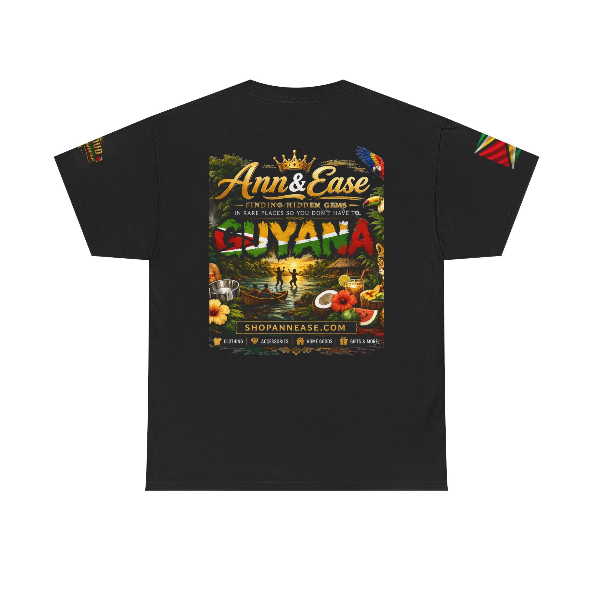 Camiseta de viaje Guyana — Ann & Ease "Encontrando joyas escondidas" Camisa de vacaciones caribeñas