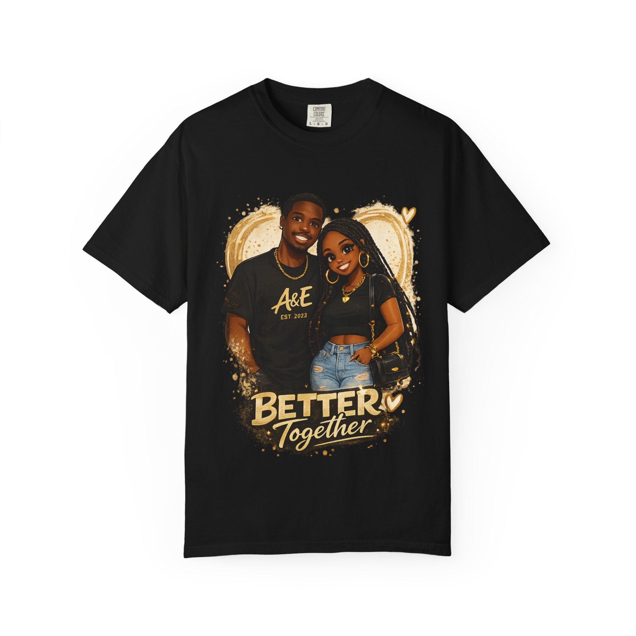 Couples T-Shirt — “Better Together / Different Vibes Same Soul” Graphic Tee