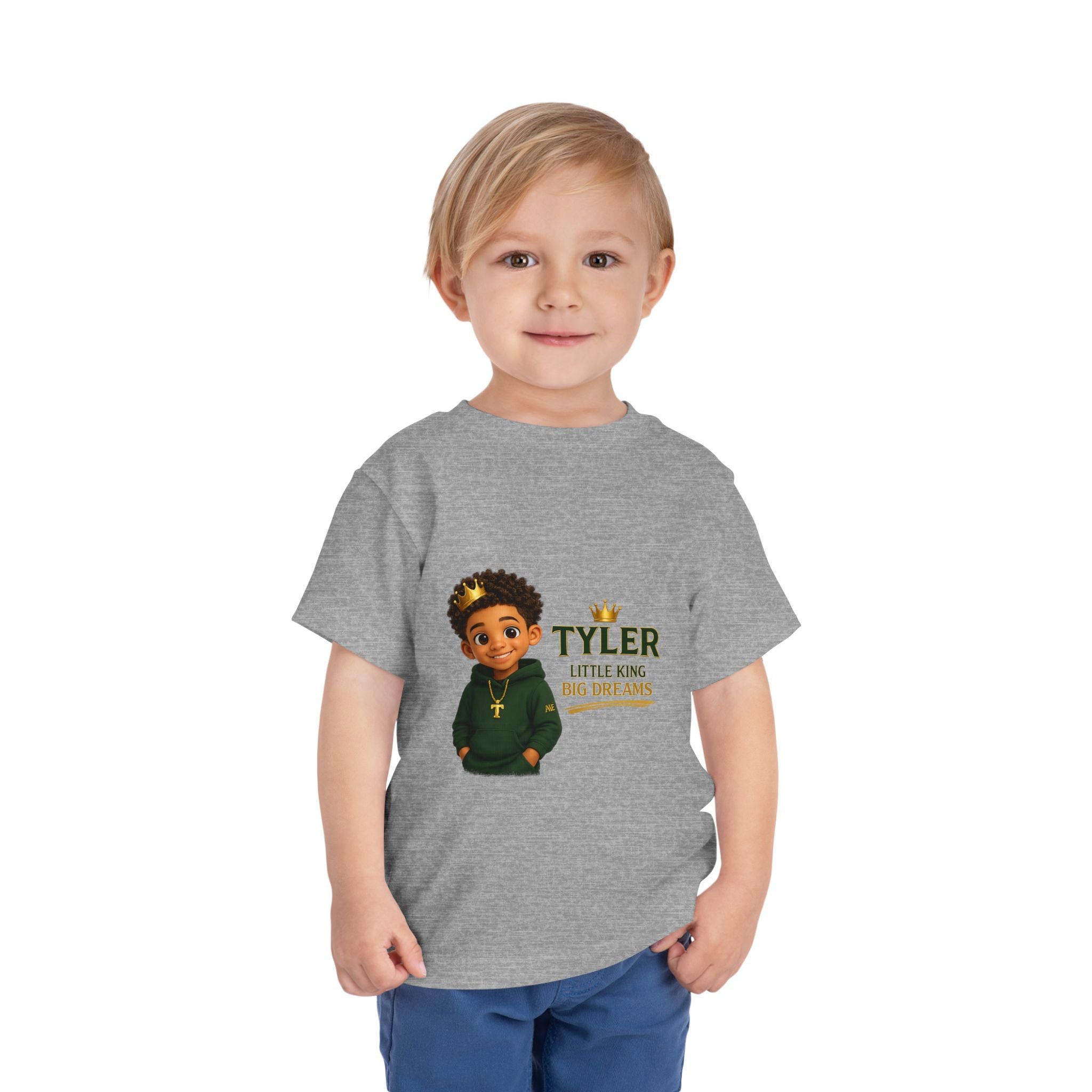 Toddler Tee — "Tyler Little King Big Dreams" | Be Your Own Legacy
