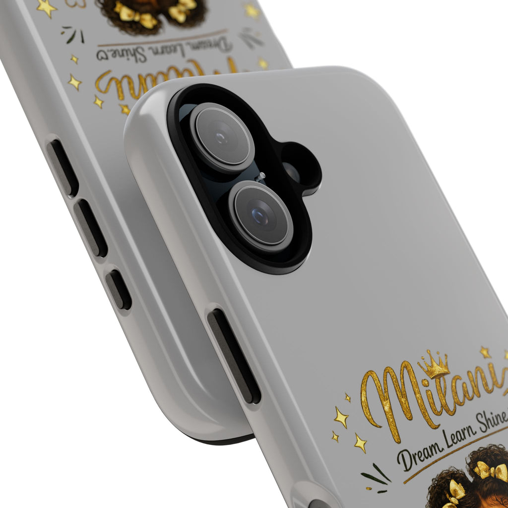 Personalized 'Dream, Learn, Shine' Tough Phone Case — Custom Name Girl Graduate Design