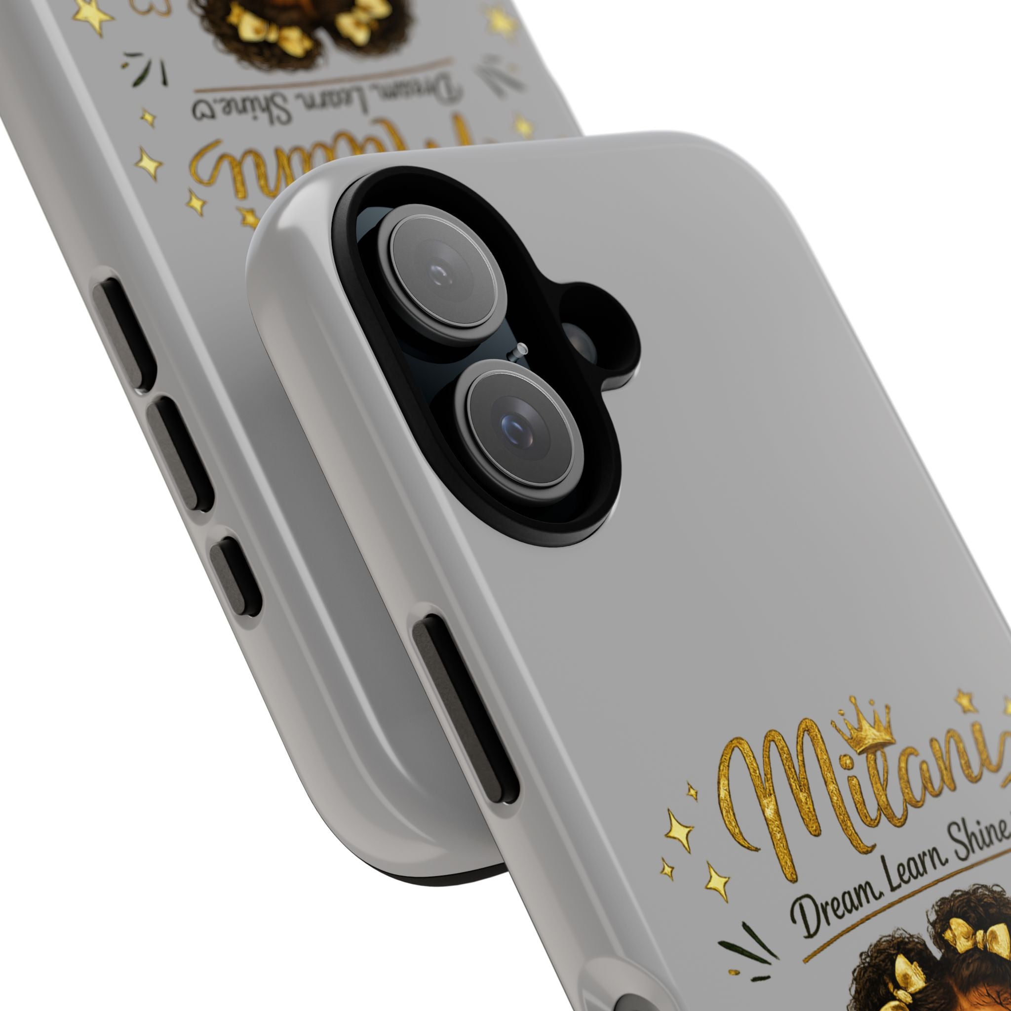 Personalized 'Dream, Learn, Shine' Tough Phone Case — Custom Name Girl Graduate Design