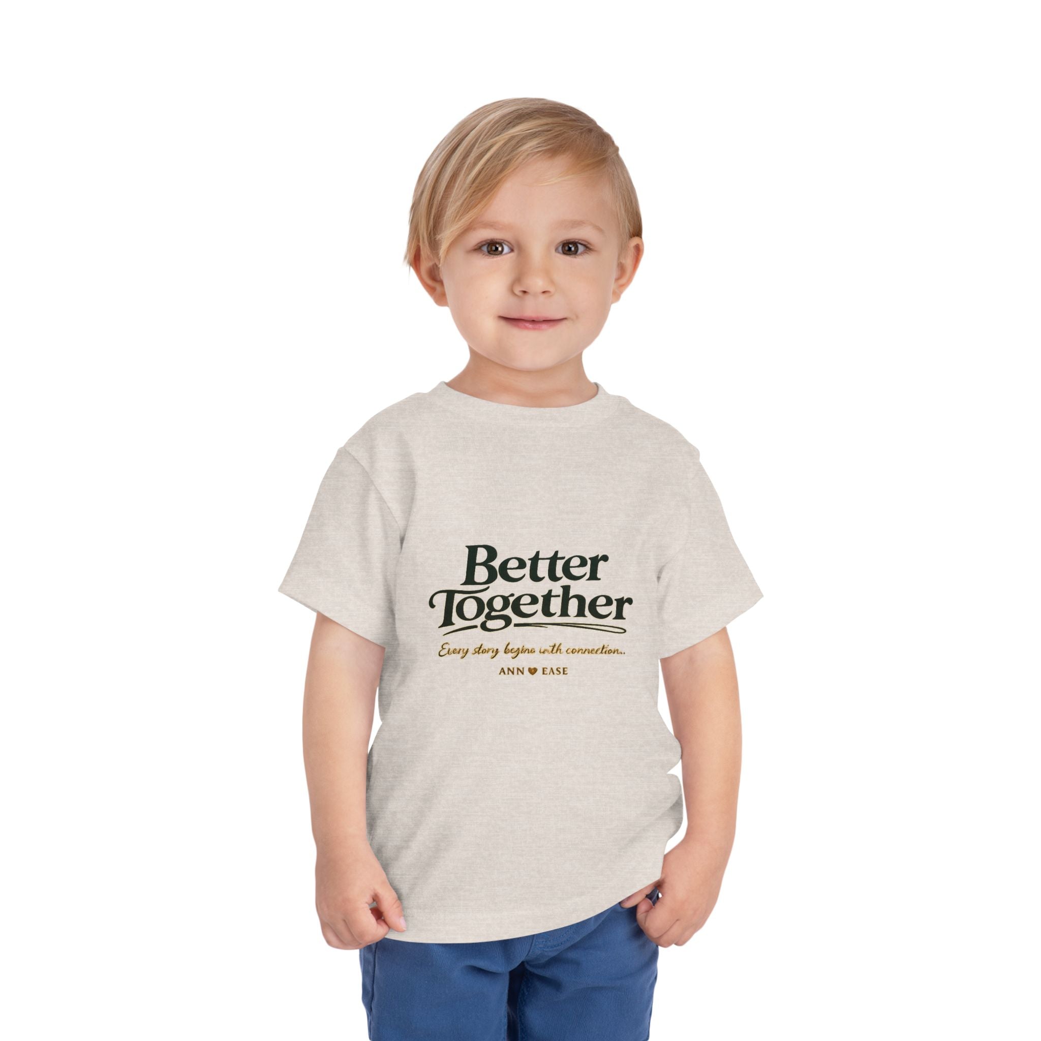 Toddler Tee — “Better Together” Cottage Garden Design