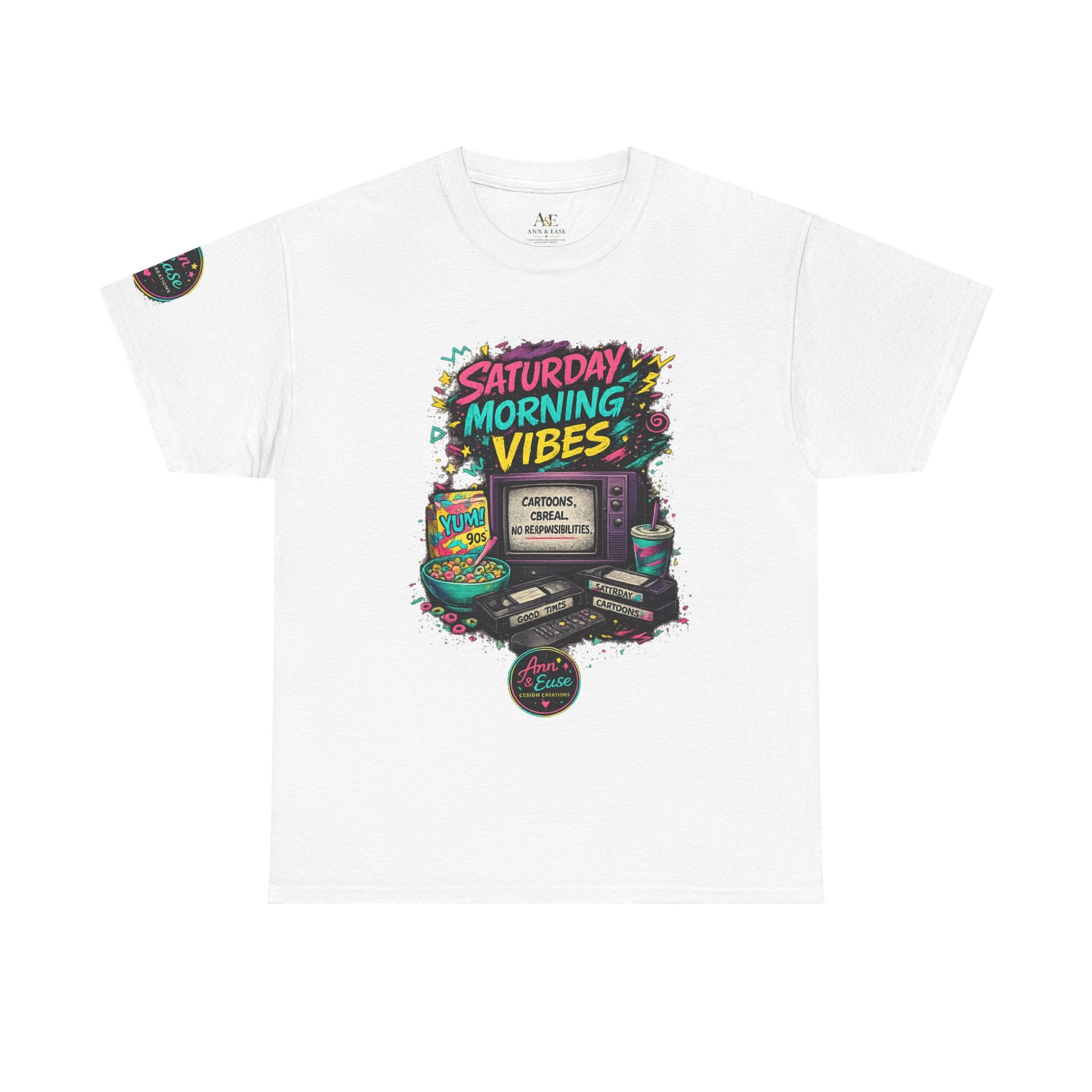 90s Baby Tee — Saturday Morning Vibes Retro Gaming T‑Shirt