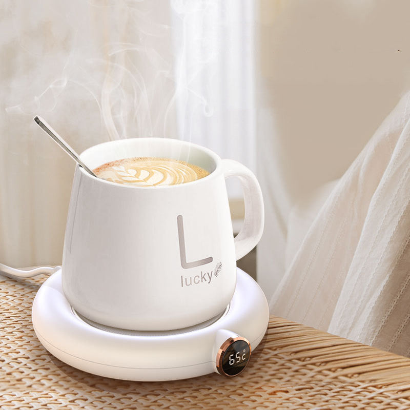 Calentador de tazas de café, posavasos caliente, taza de calefacción inteligente, aislamiento térmico, posavasos de temperatura constante, almohadilla térmica de escritorio