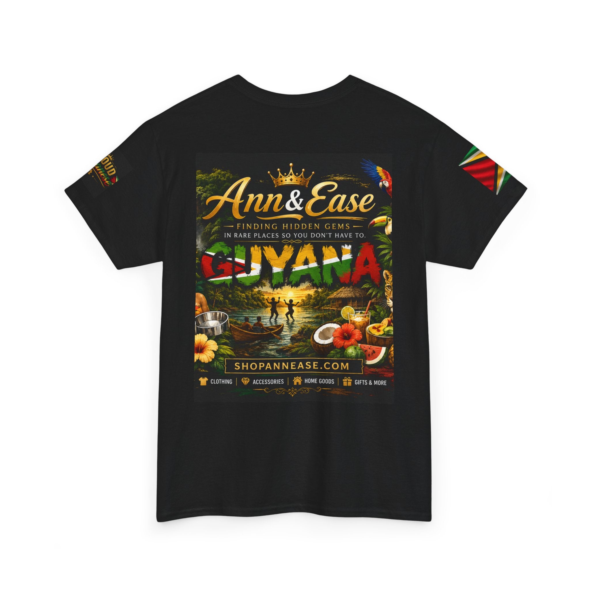 Guyana Travel Tee — Ann & Ease 'Finding Hidden Gems' Caribbean Vacation Shirt