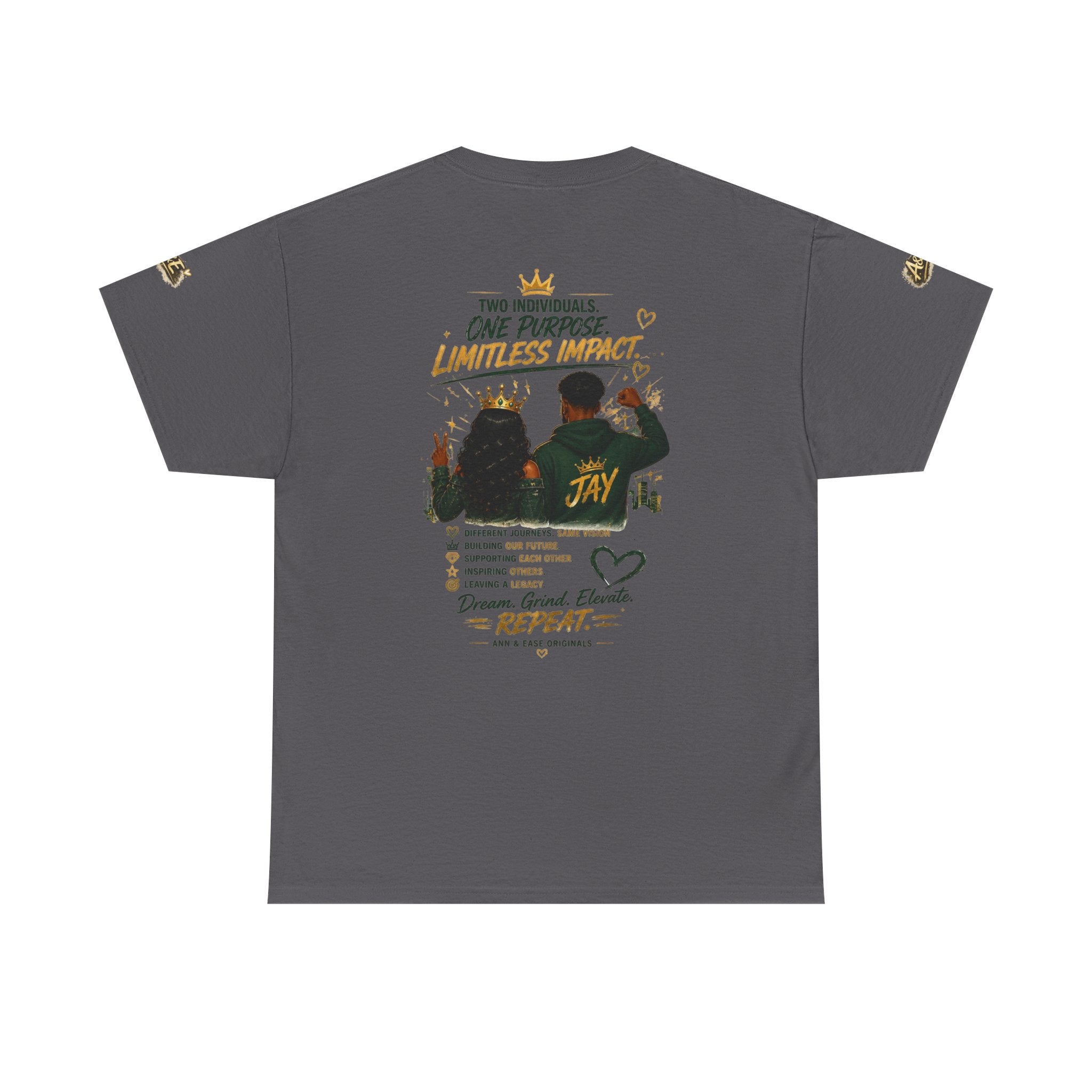 Lead Together Graphic Tee — “Built Different” Inspirational Couple Shirt