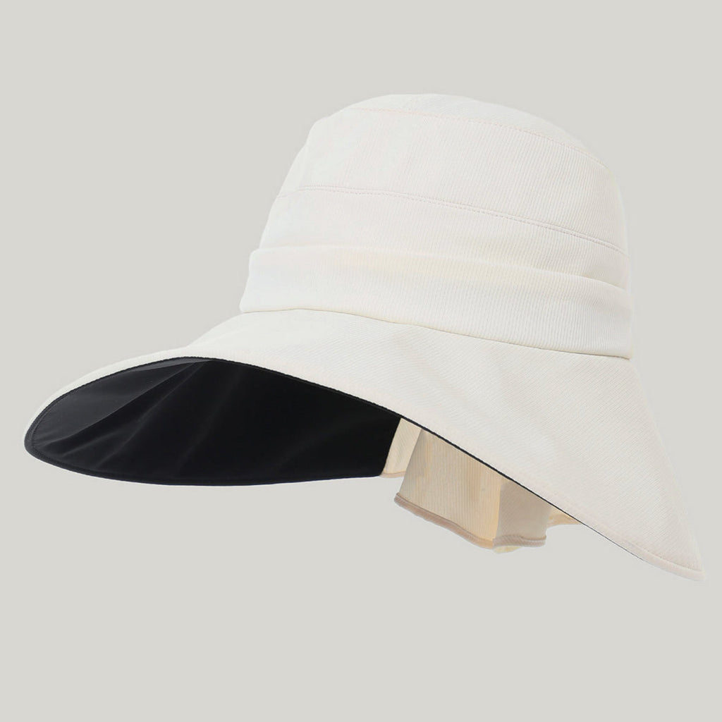 Women's Wide-Brim Striped Sun Hat | Lightweight Outdoor UV Protection