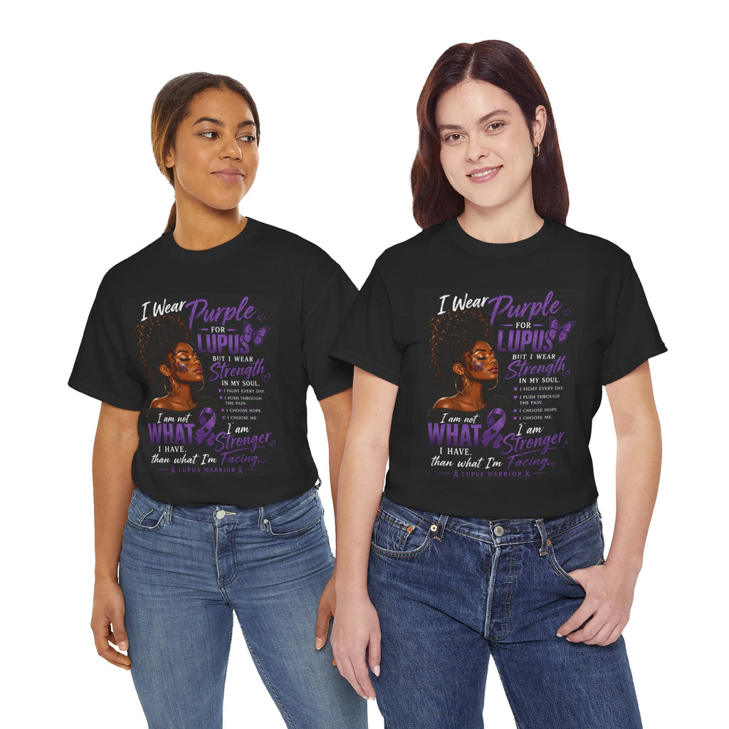 Purple for Lupus Awareness T-Shirt — Inspirational Survivor Quote Tee