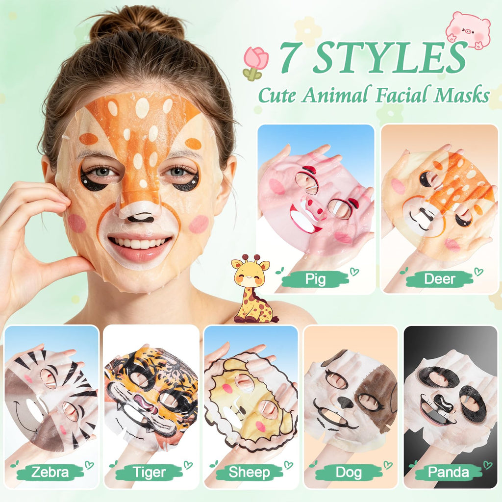 60PCS Bulk Gifts for Women, Spa Party Supplies with Face Masks Skincare, Under Eye Patches, Hand Cream, Lip Balm, Lip Mask, Nail Files, Spa Party Favors for Bridal Wedding Birthday Sleepover Party