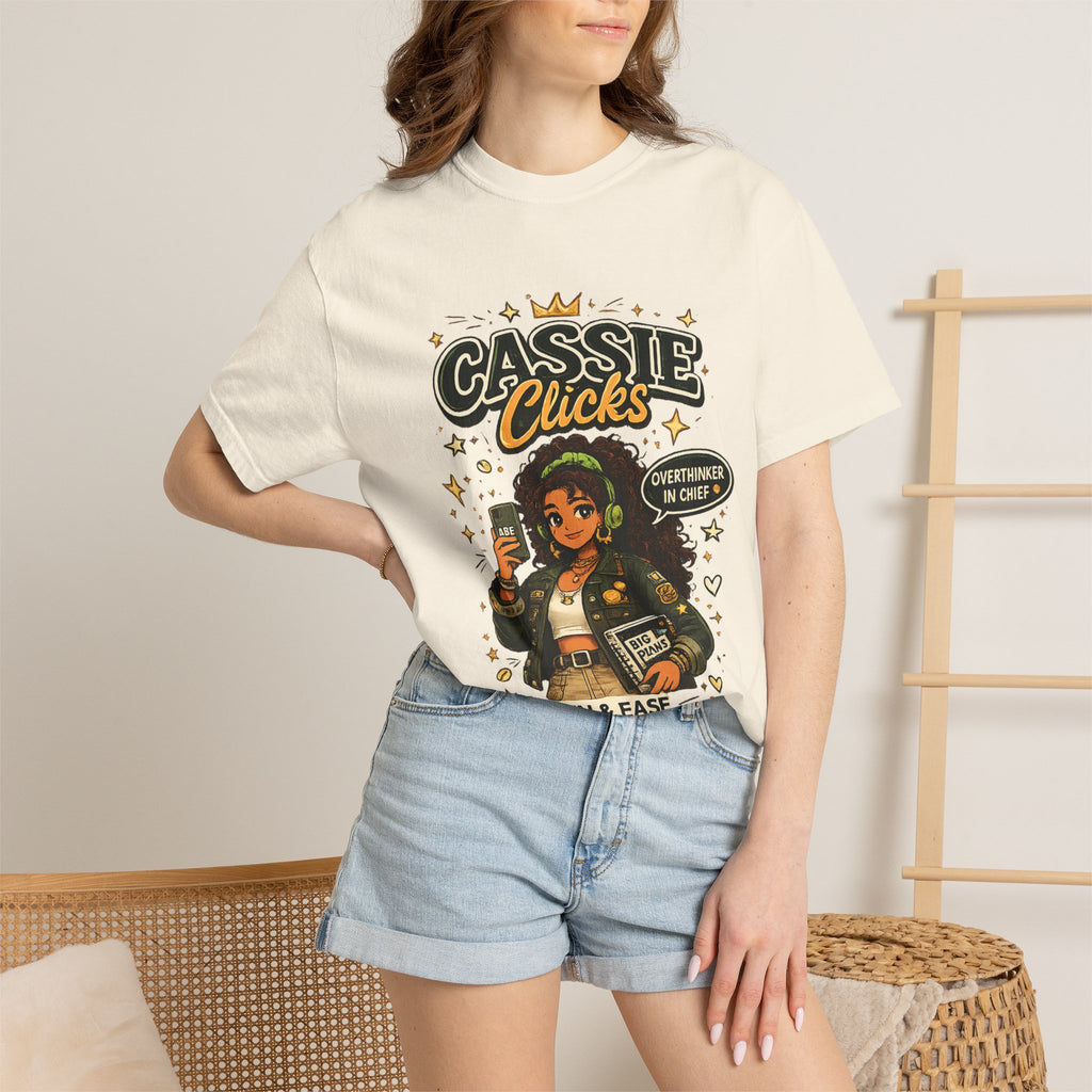 Graphic T-Shirt — “Cassie Clicks” Motivational Crewneck