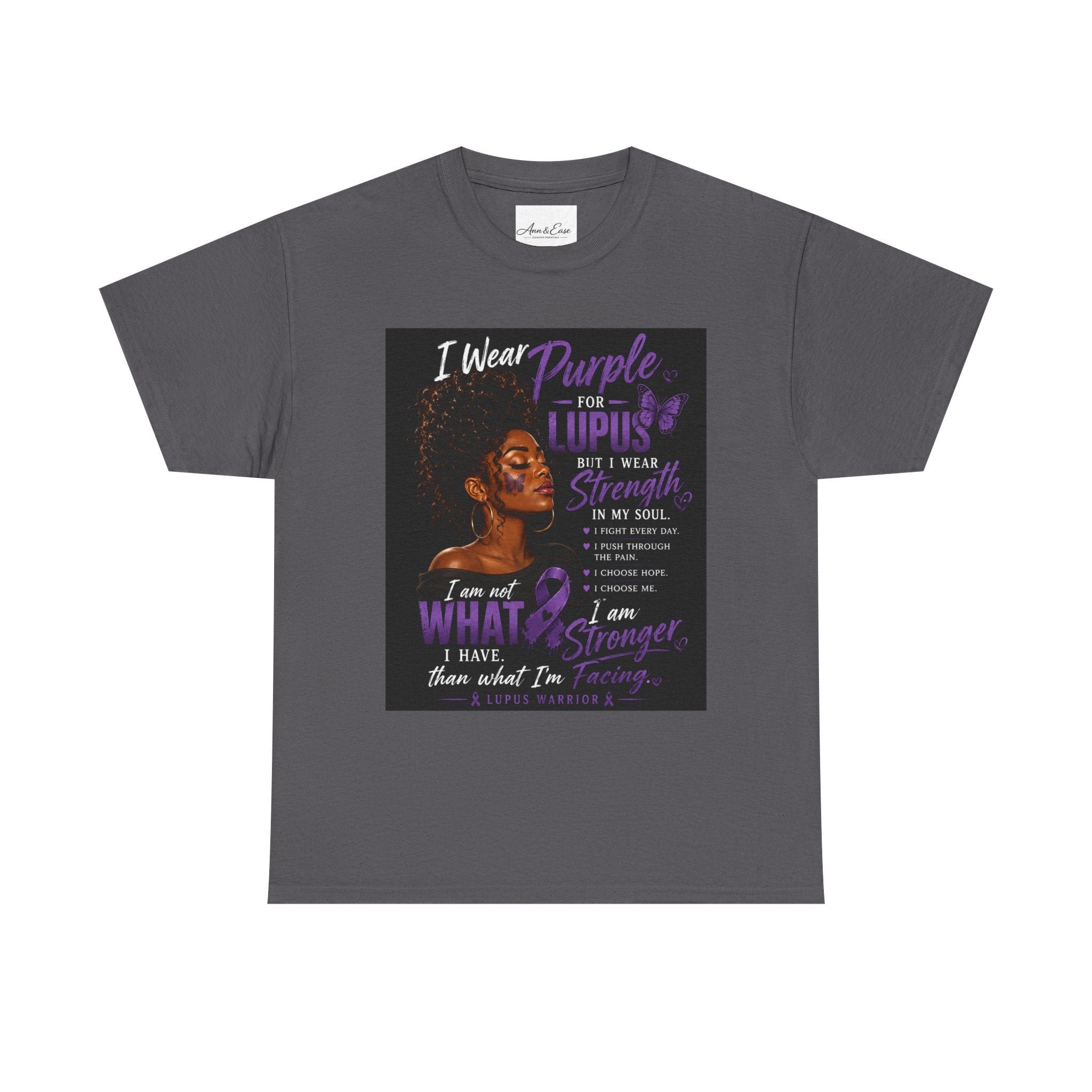 Purple for Lupus Awareness T-Shirt — Inspirational Survivor Quote Tee