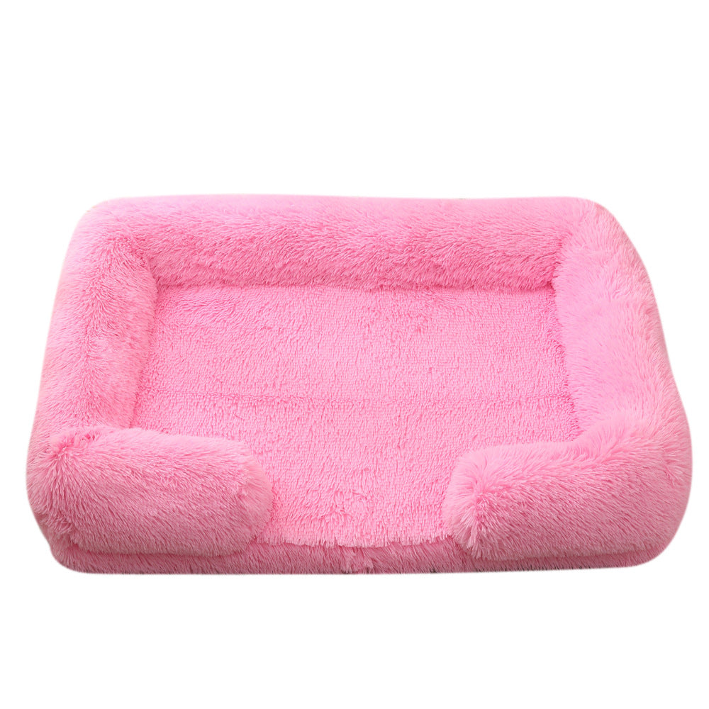 Casa de peluche redonda y cerrada para mascotas — 10 colores, tallas S–XXL