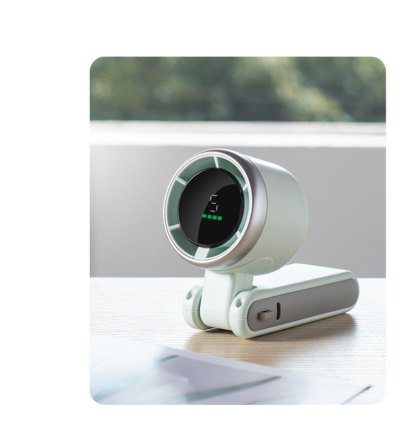 Ventilador turbo plegable 3 en 1 — Para cuello, de mano y de escritorio, tipo C