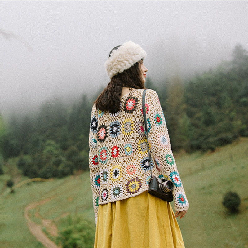 Women’s Hollow Hand Crochet Cardigan