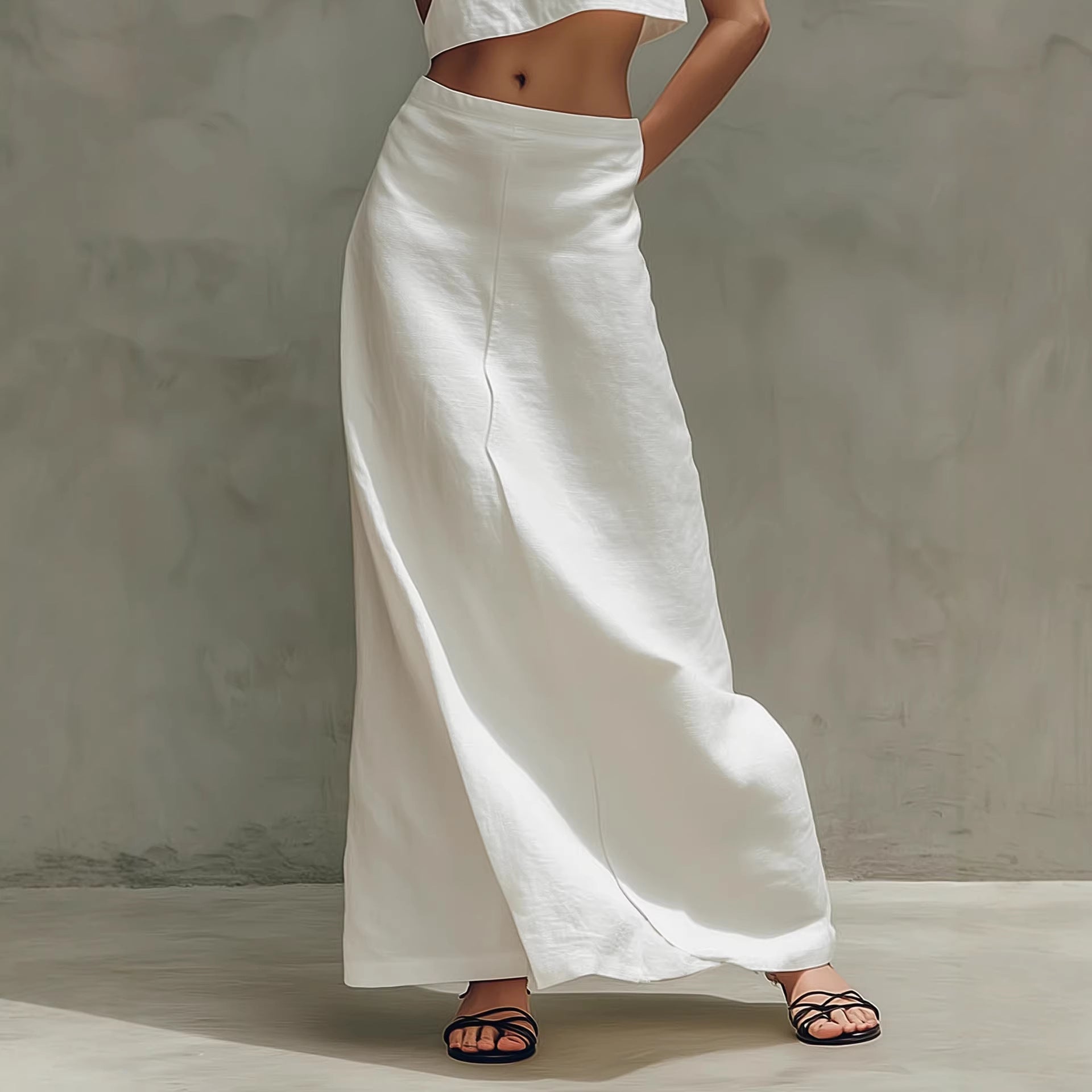 Women's Sleeveless Slimming Maxi Dress Two-Piece Set